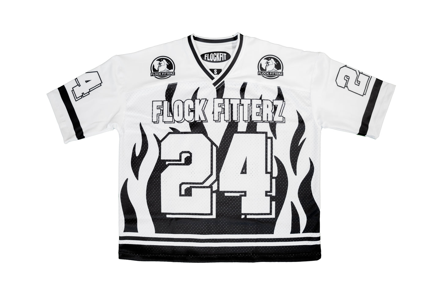 Flock Fitterz Jersey - White/Black