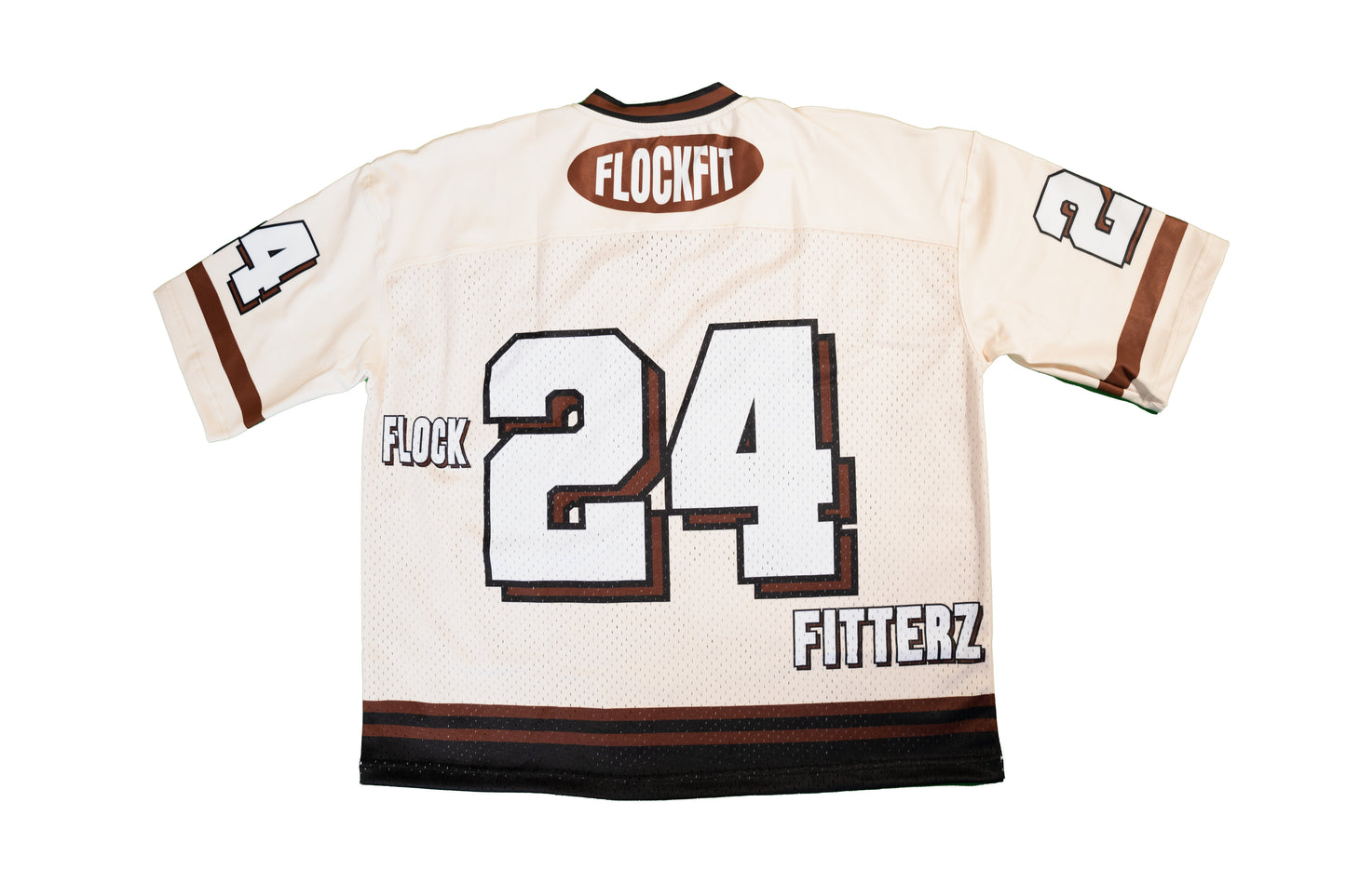 Flock Fitterz Jersey - Cream/Brown