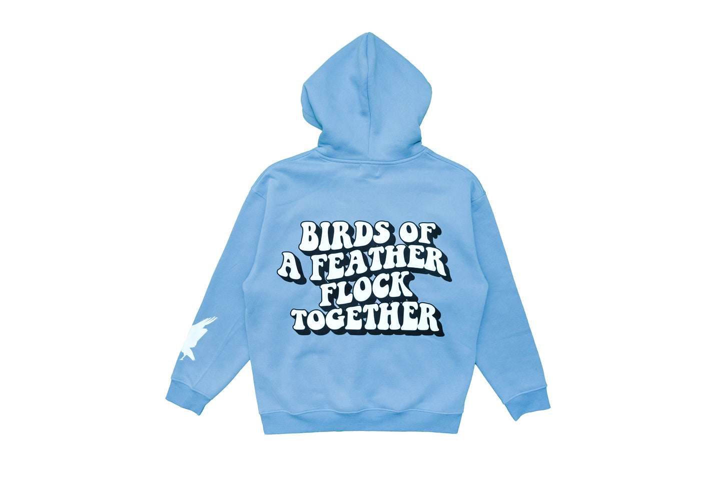 "Birds Of A Feather" Hoodie - University Blue