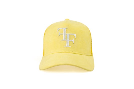 FF Suede Trucker Hat - Yellow
