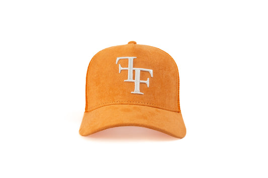 FF Suede Trucker Hat - Orange