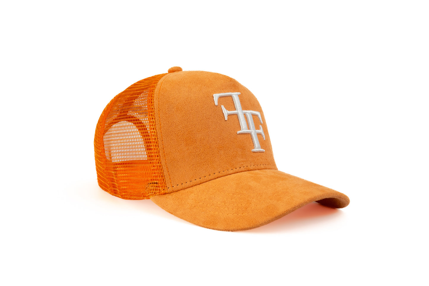 FF Suede Trucker Hat - Orange