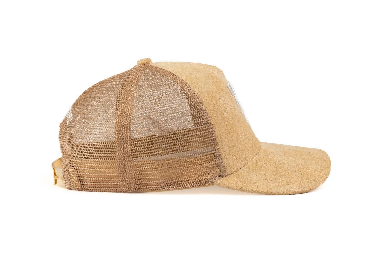 FF Suede Trucker Hat - Cream