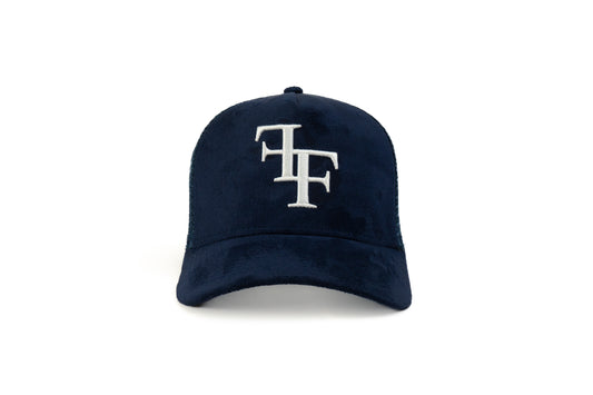 FF Suede Trucker Hat - Navy Blue