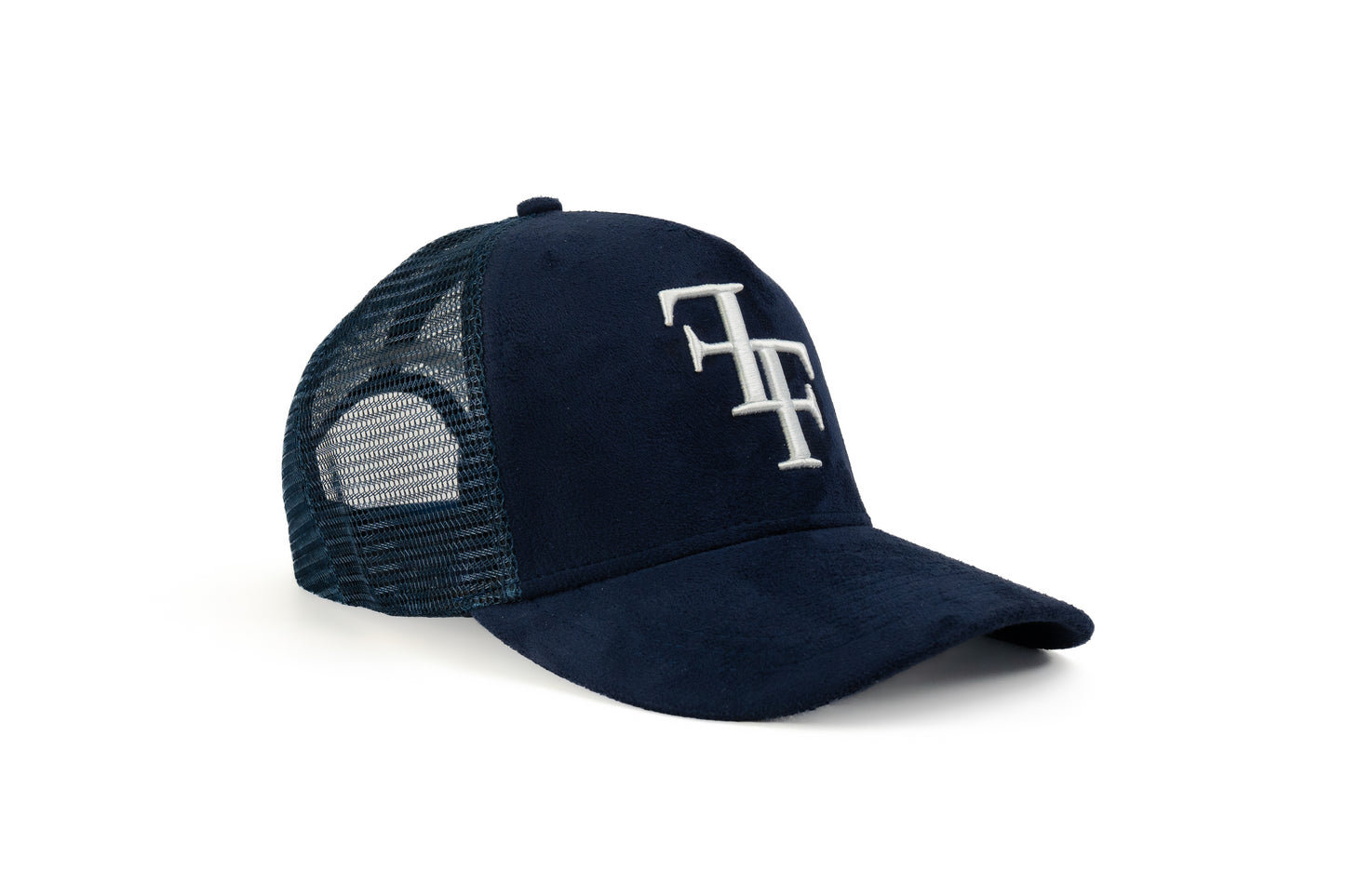 FF Suede Trucker Hat - Navy Blue