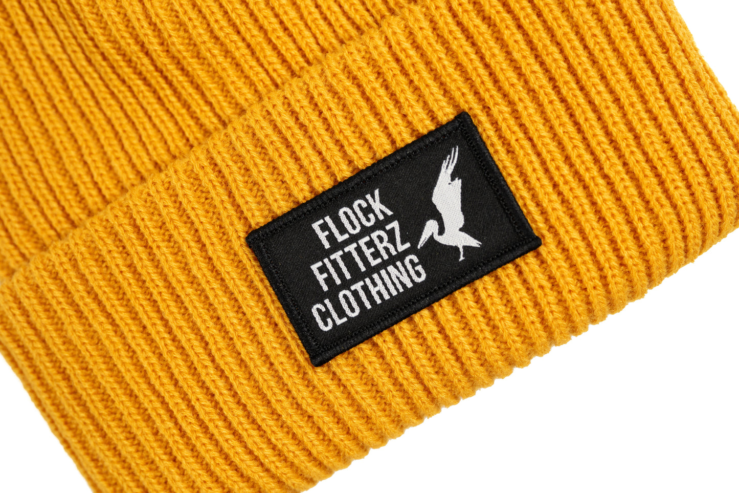 FF Box Logo Beanie - Mustard Yellow