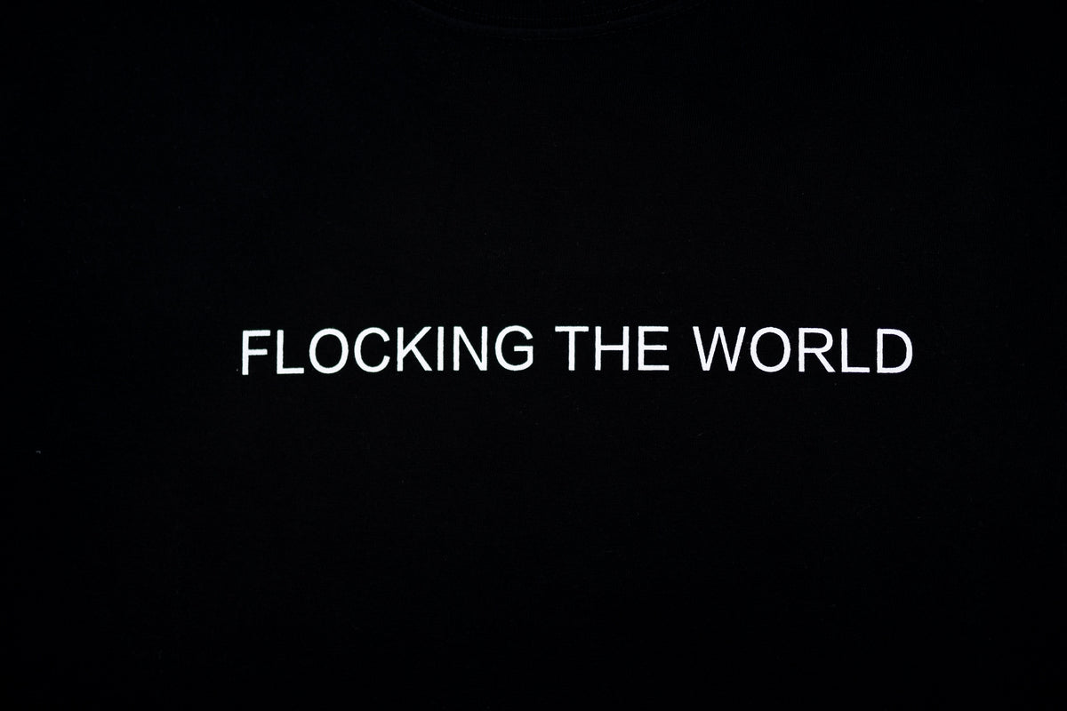 "Flocking The World" Tee - Black