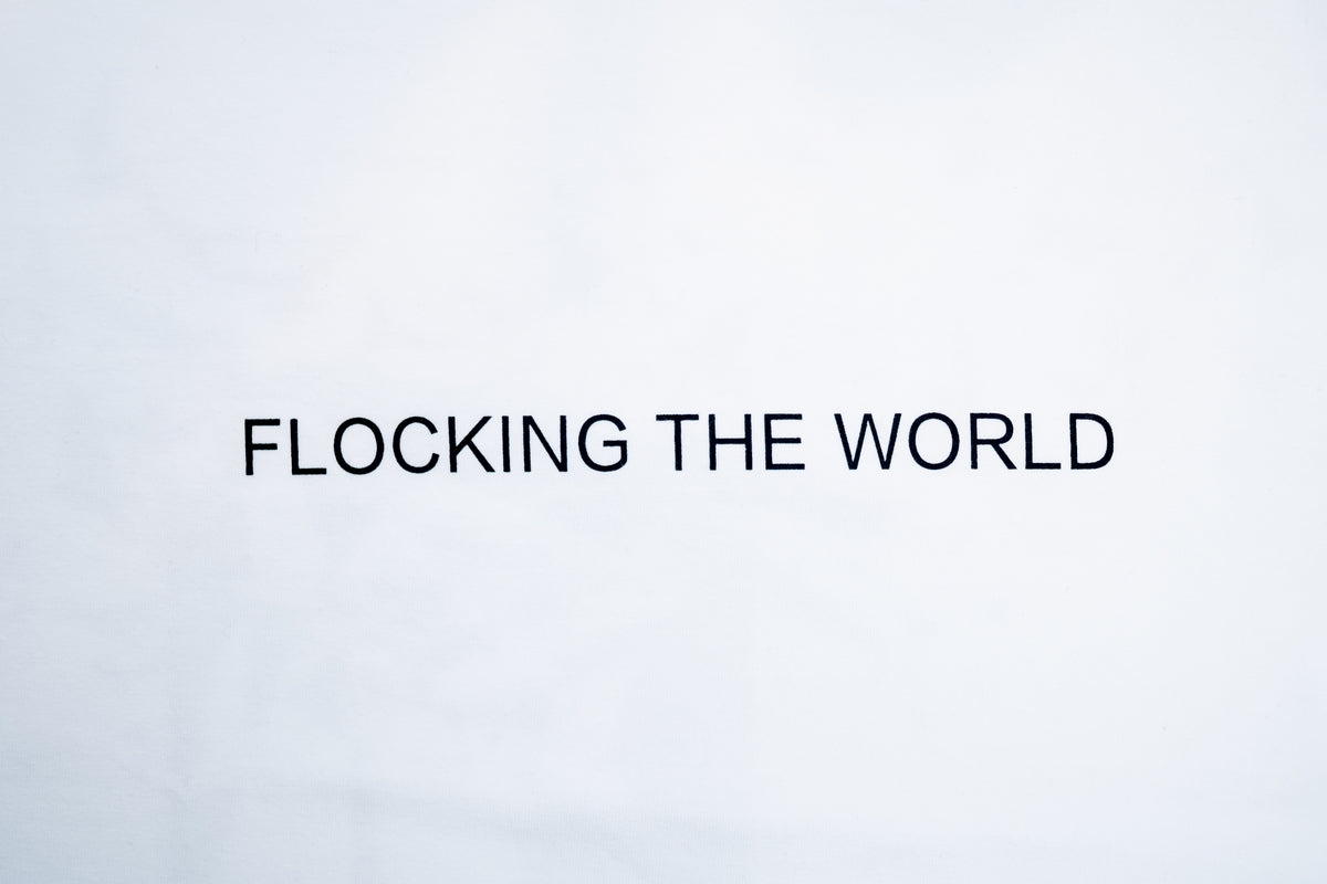"Flocking The World" Tee - White