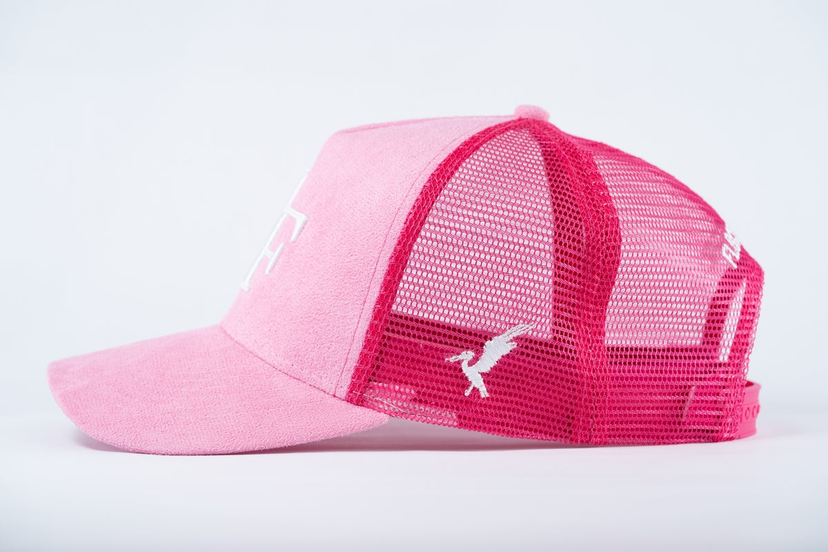FF Suede Trucker Hat - Pink