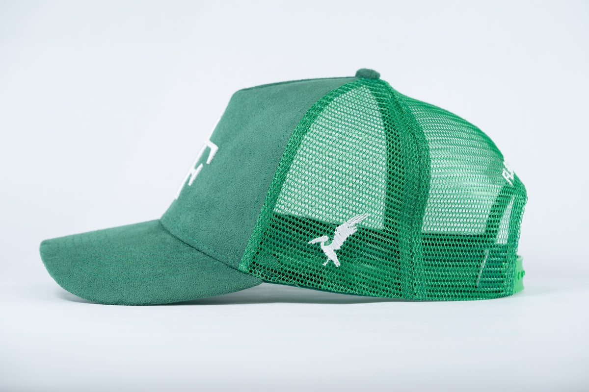 FF Suede Trucker Hat - Green