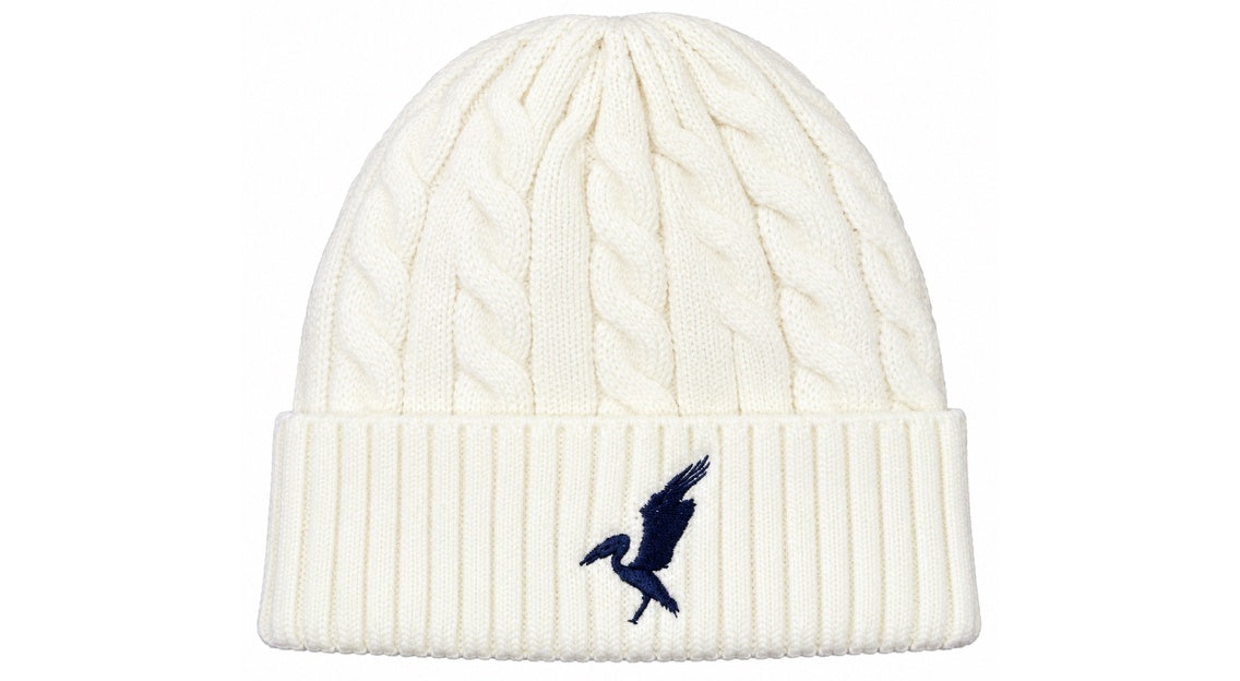 FF Wool Knit Beanies - White