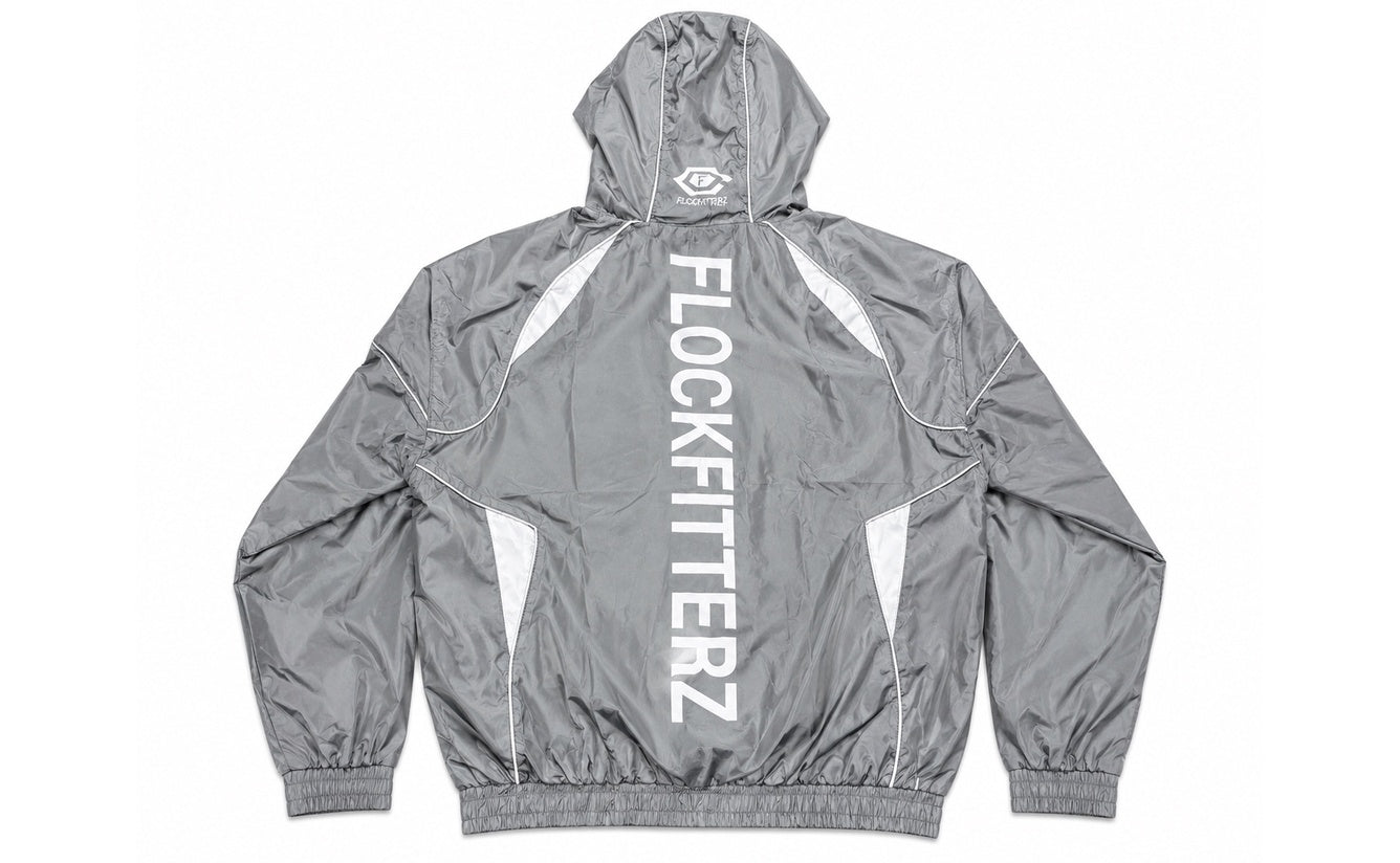 "Futbol" Windbreaker Jacket - Gray