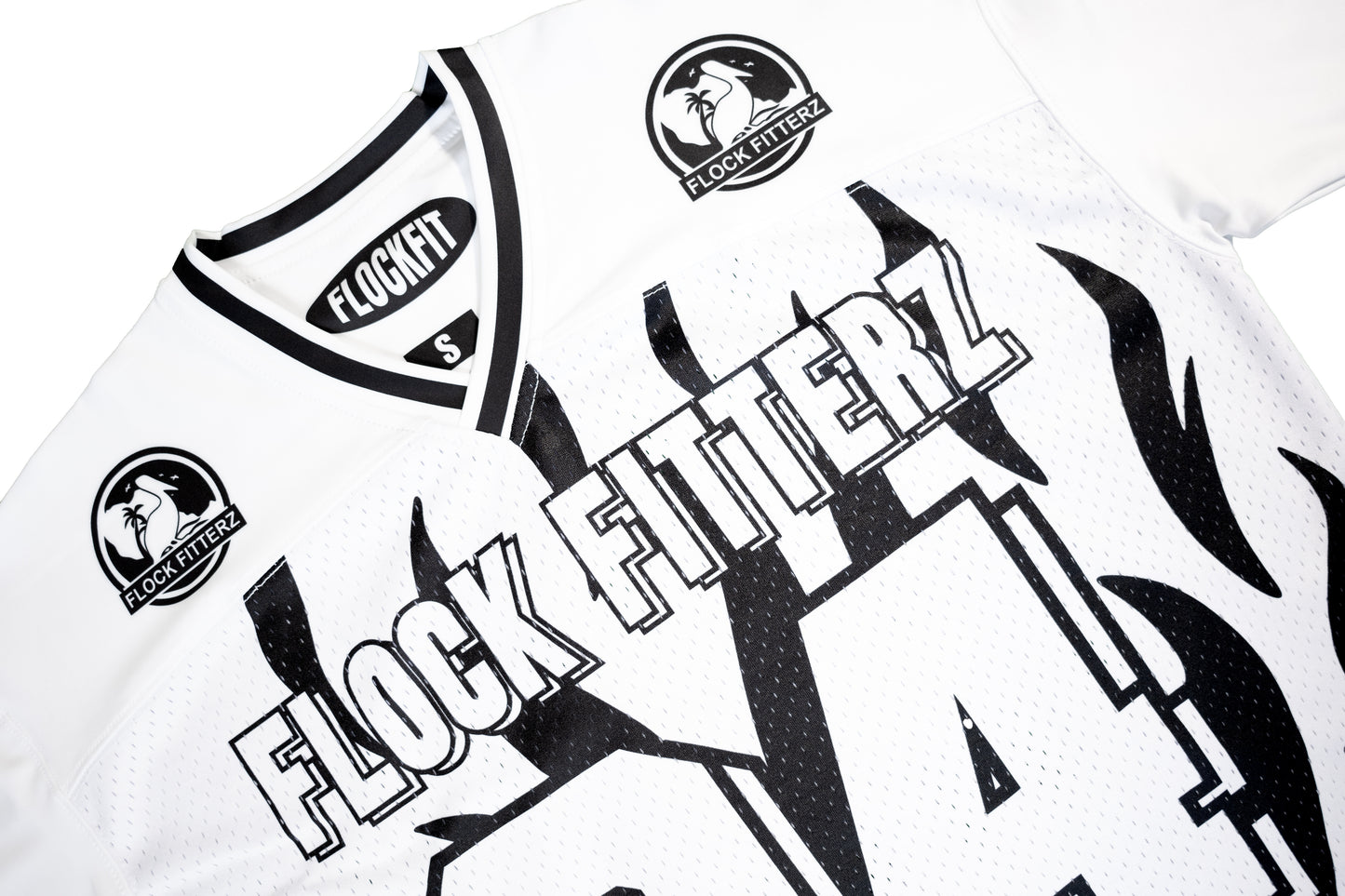 Flock Fitterz Jersey - White/Black