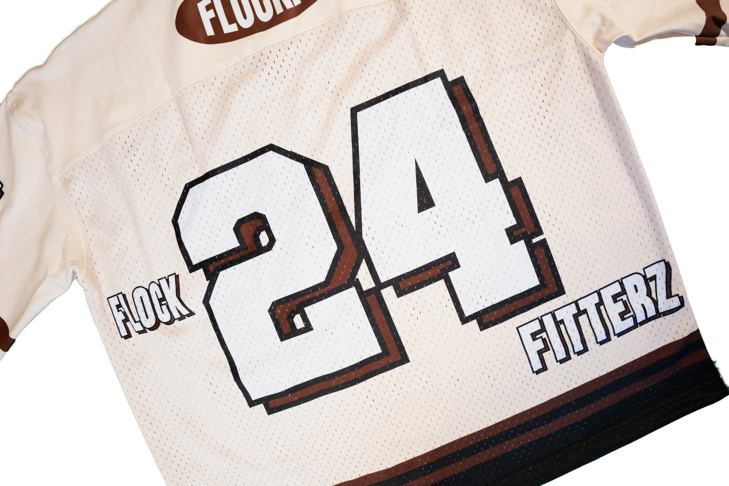 Flock Fitterz Jersey - Cream/Brown