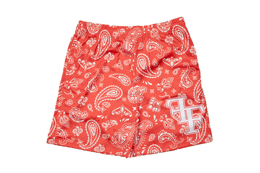 FF Bandanna Mesh Shorts - Red
