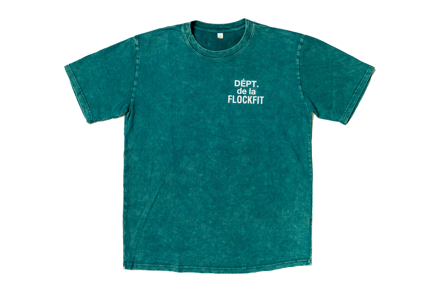 "Dept. de la FlockFit" Washed Tee - Green