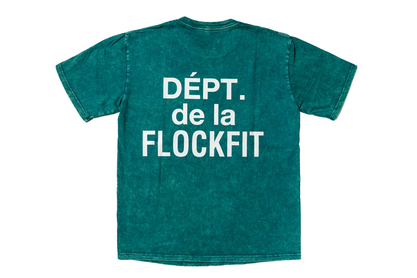 "Dept. de la FlockFit" Washed Tee - Green