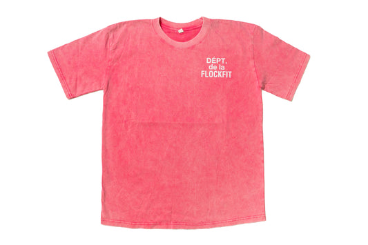FF "Dept. de la FlockFit" Washed Tee - Pink
