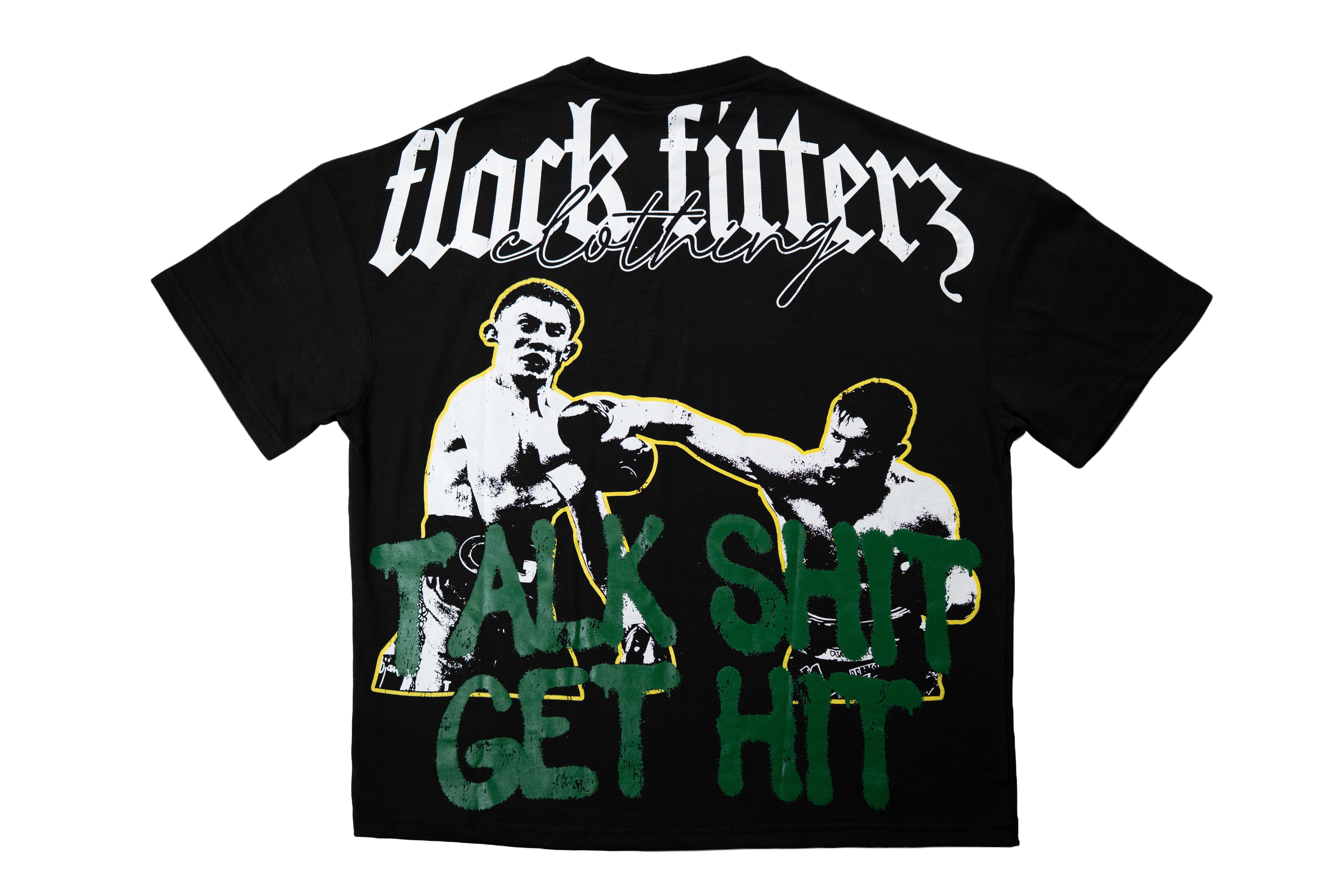 'Get Hit' Tee - Black/Green
