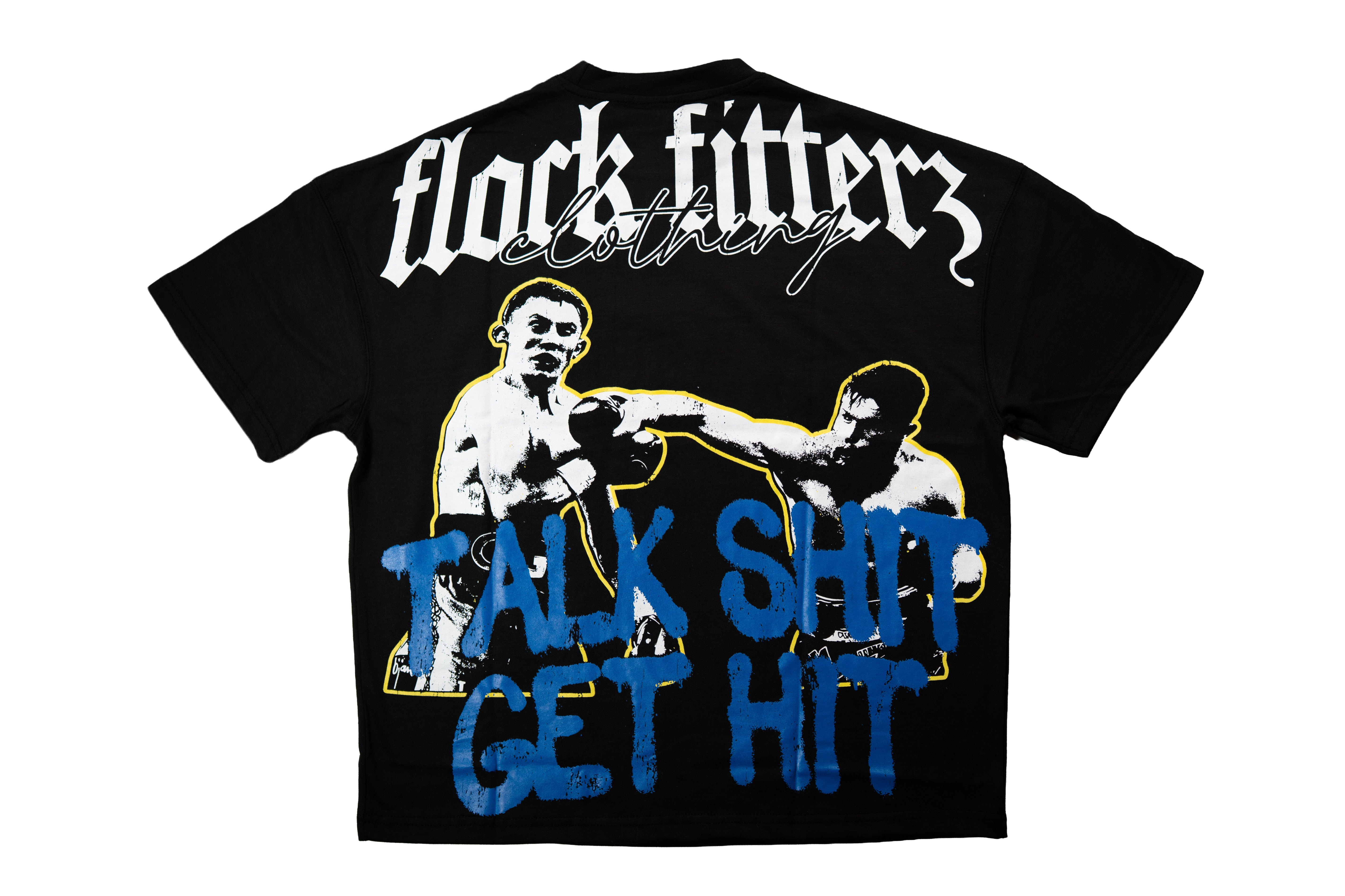 'Get Hit' Tee - Black/Blue