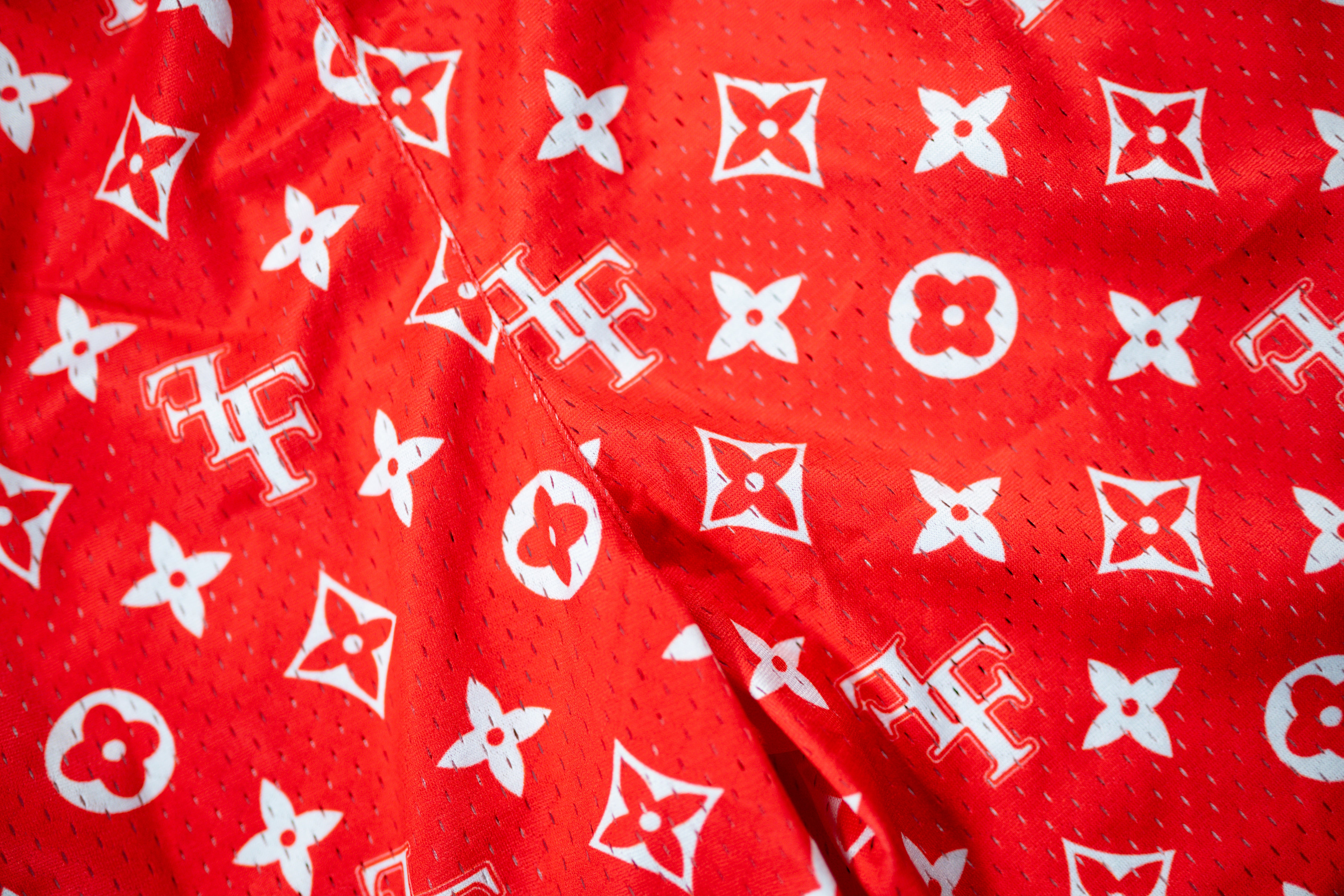 FF Diamond Mesh Shorts - Red