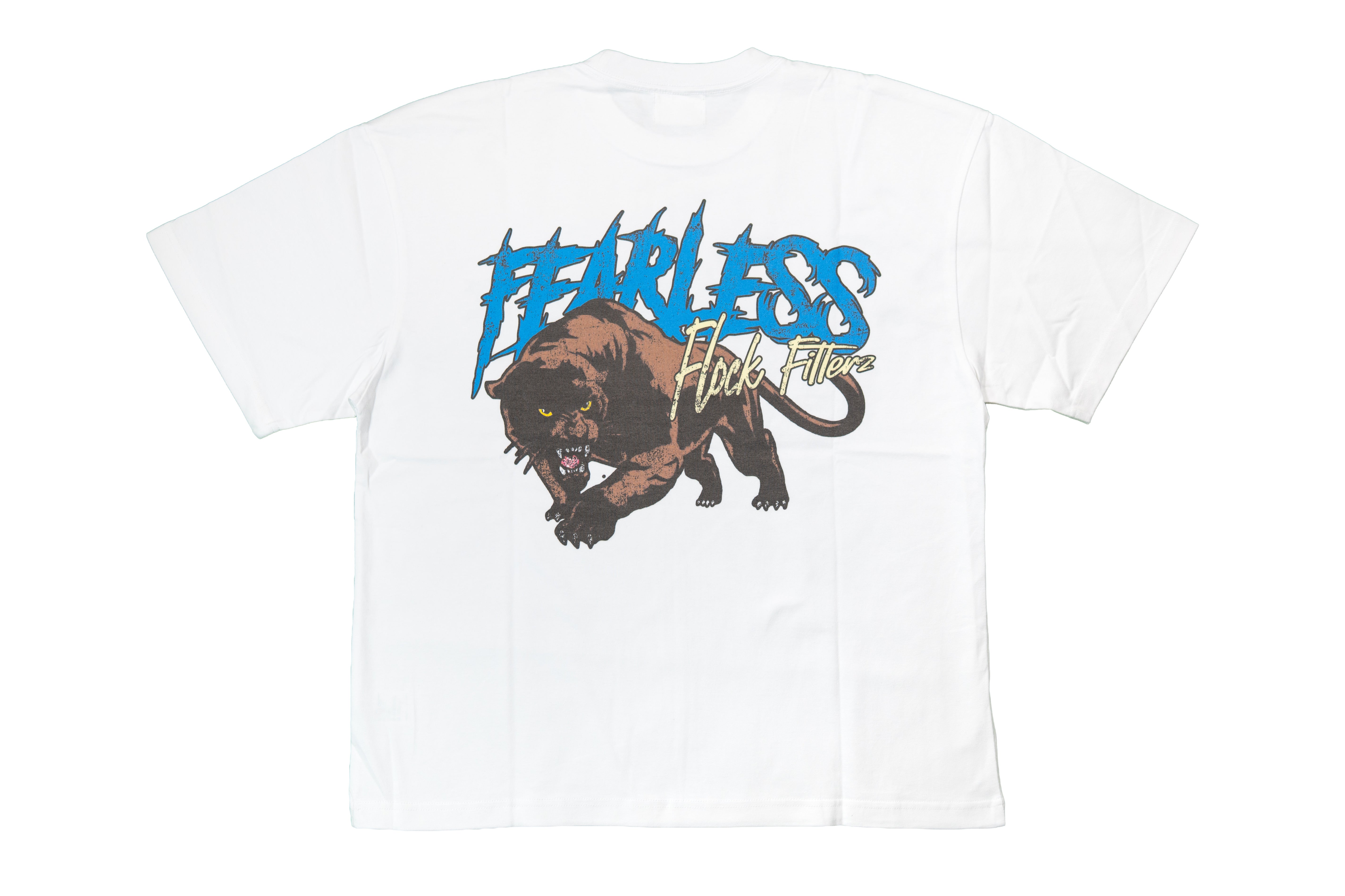 "Fearless Panther" Tee - White/Brown