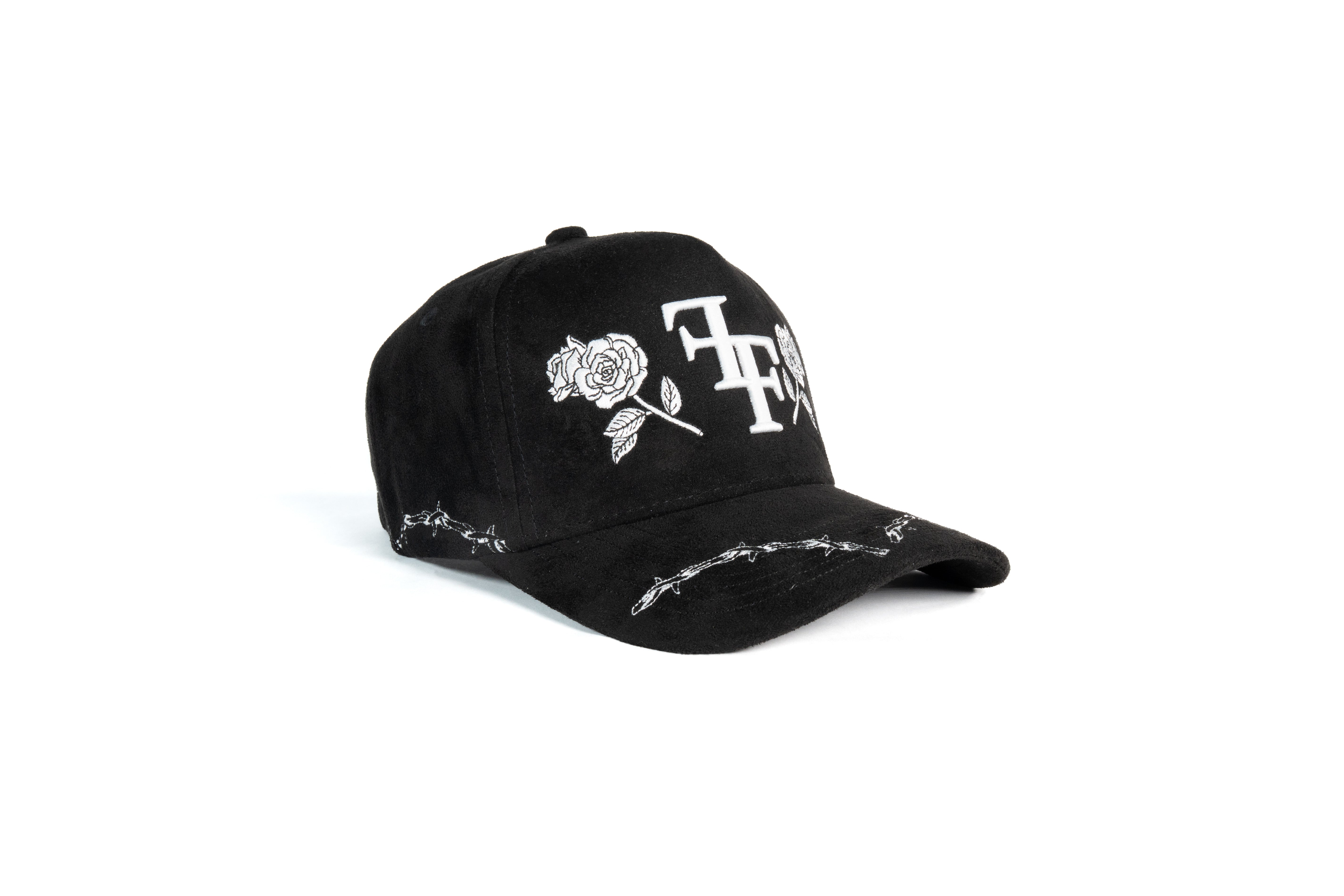 FF Rose Suede Trucker Hat - Black