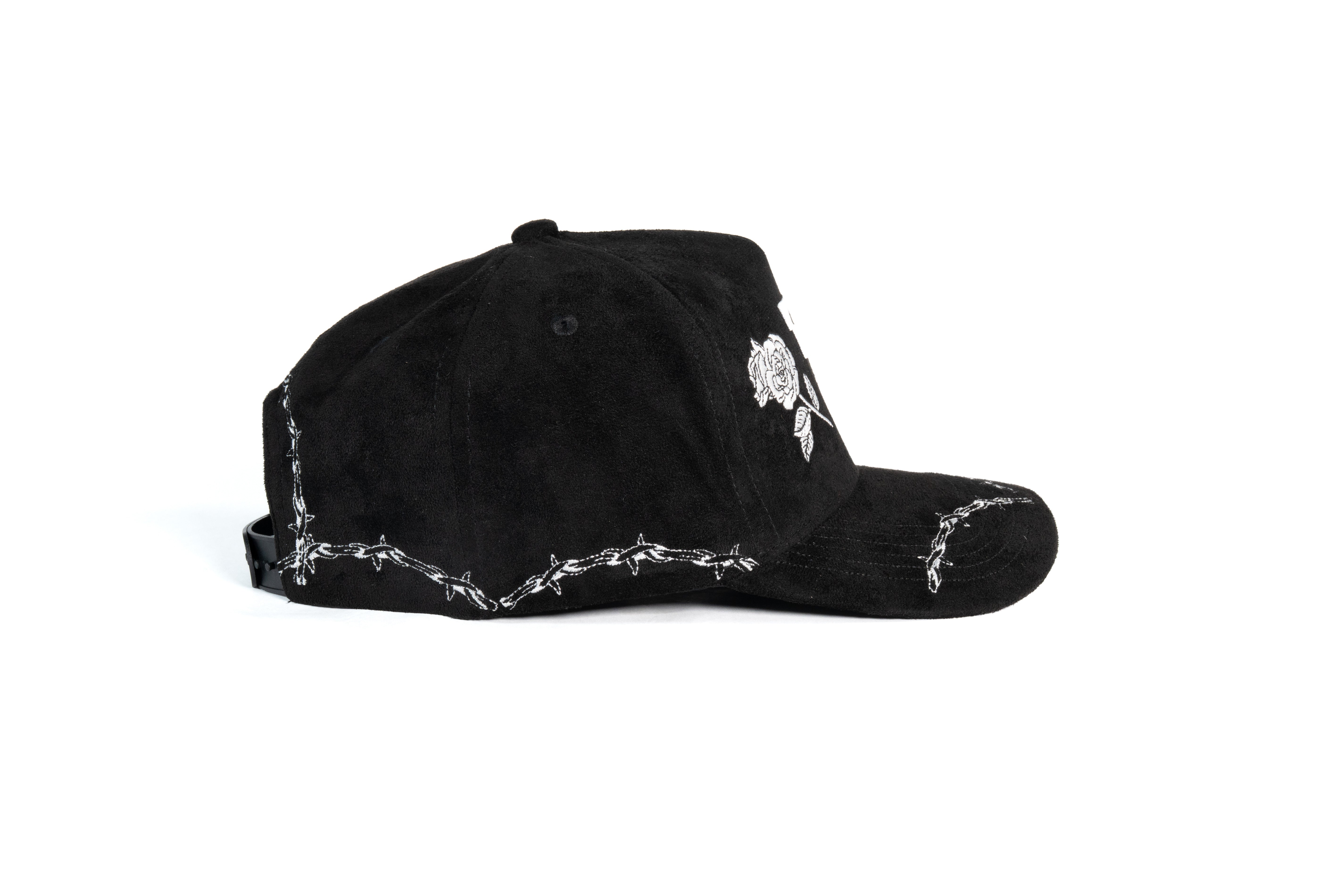 FF Rose Suede Trucker Hat - Black