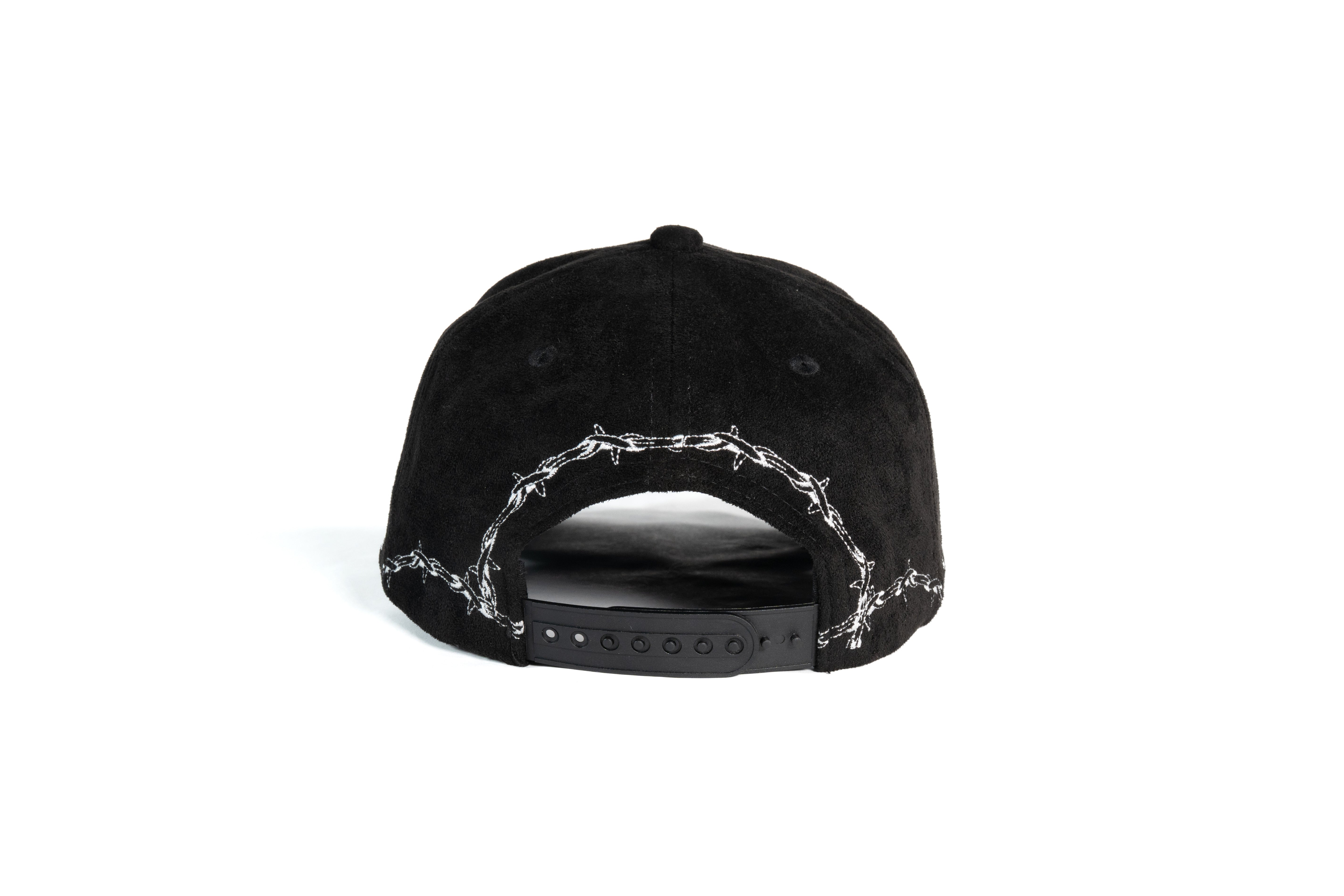 FF Rose Suede Trucker Hat - Black