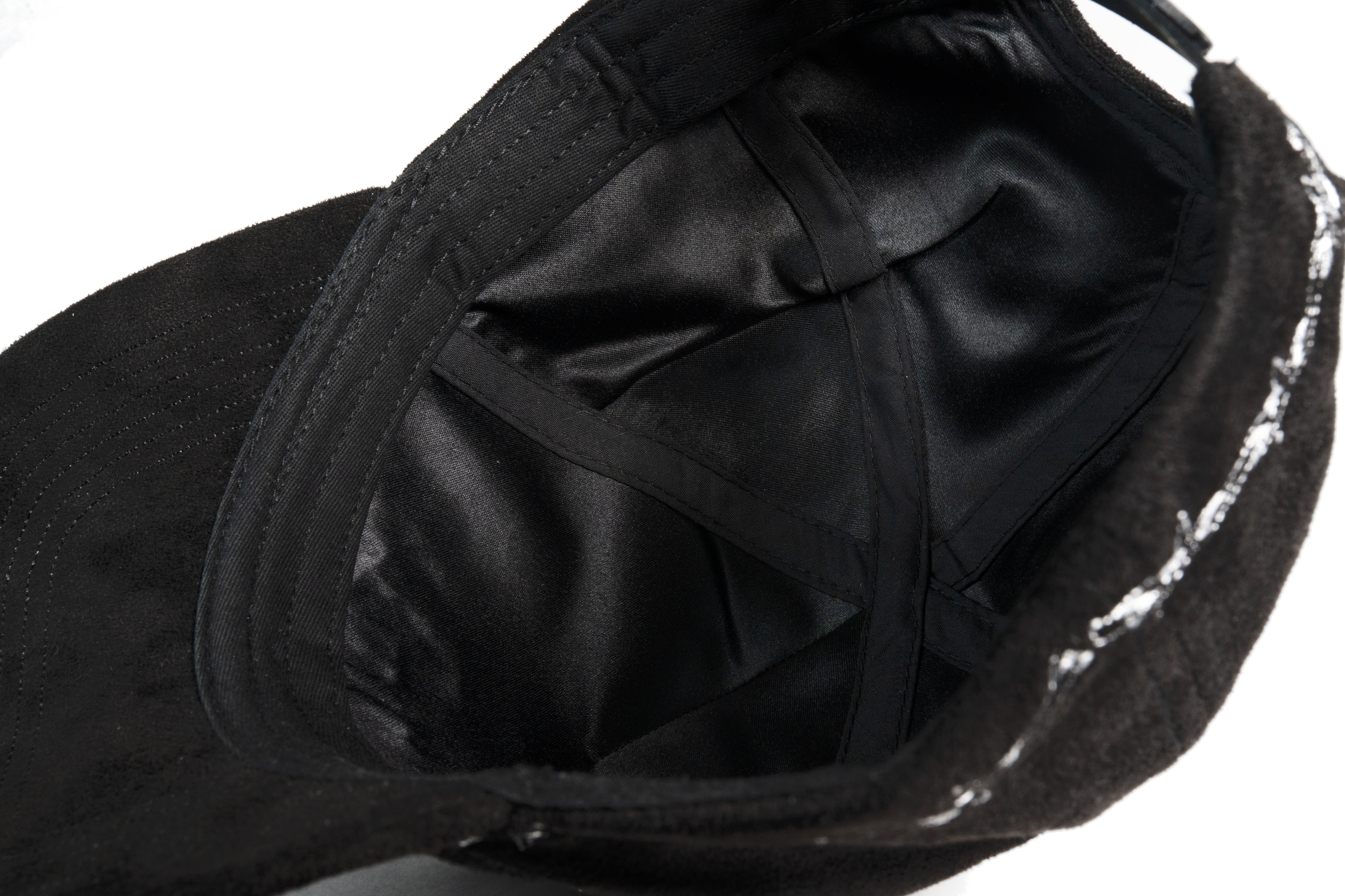 FF Rose Suede Trucker Hat - Black