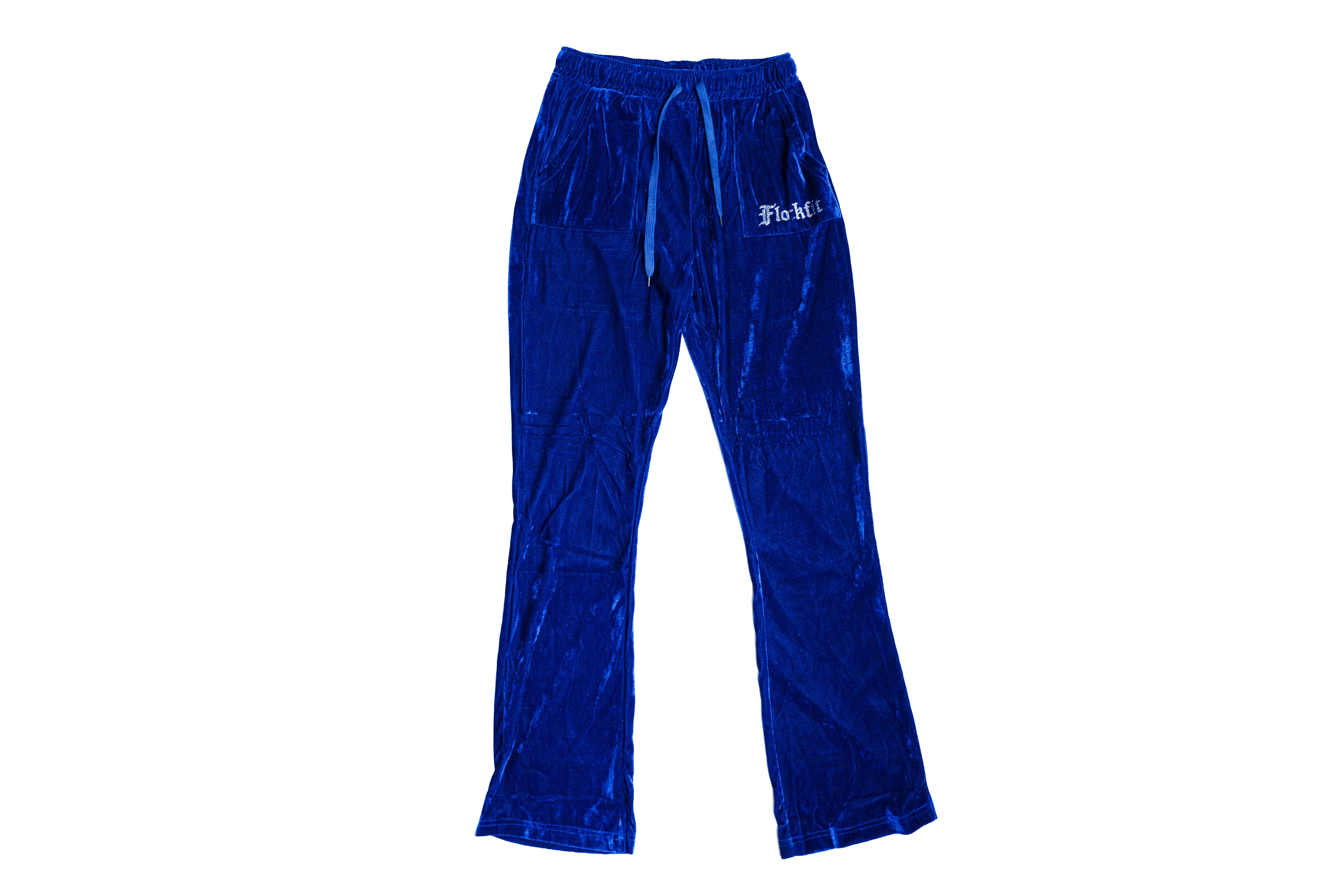 FF Velour Track Pants - Blue
