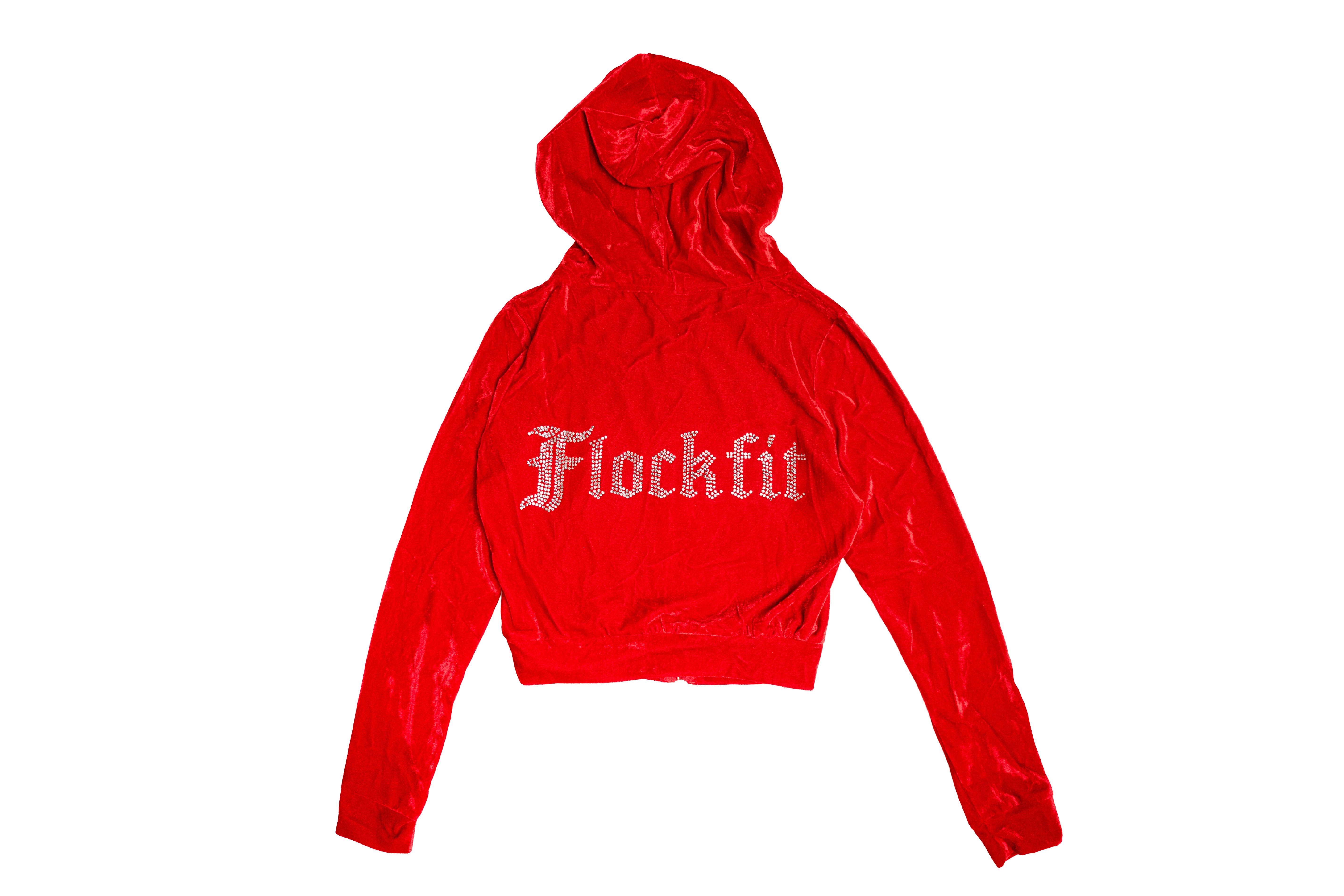 FF Velour Hoodie - Red