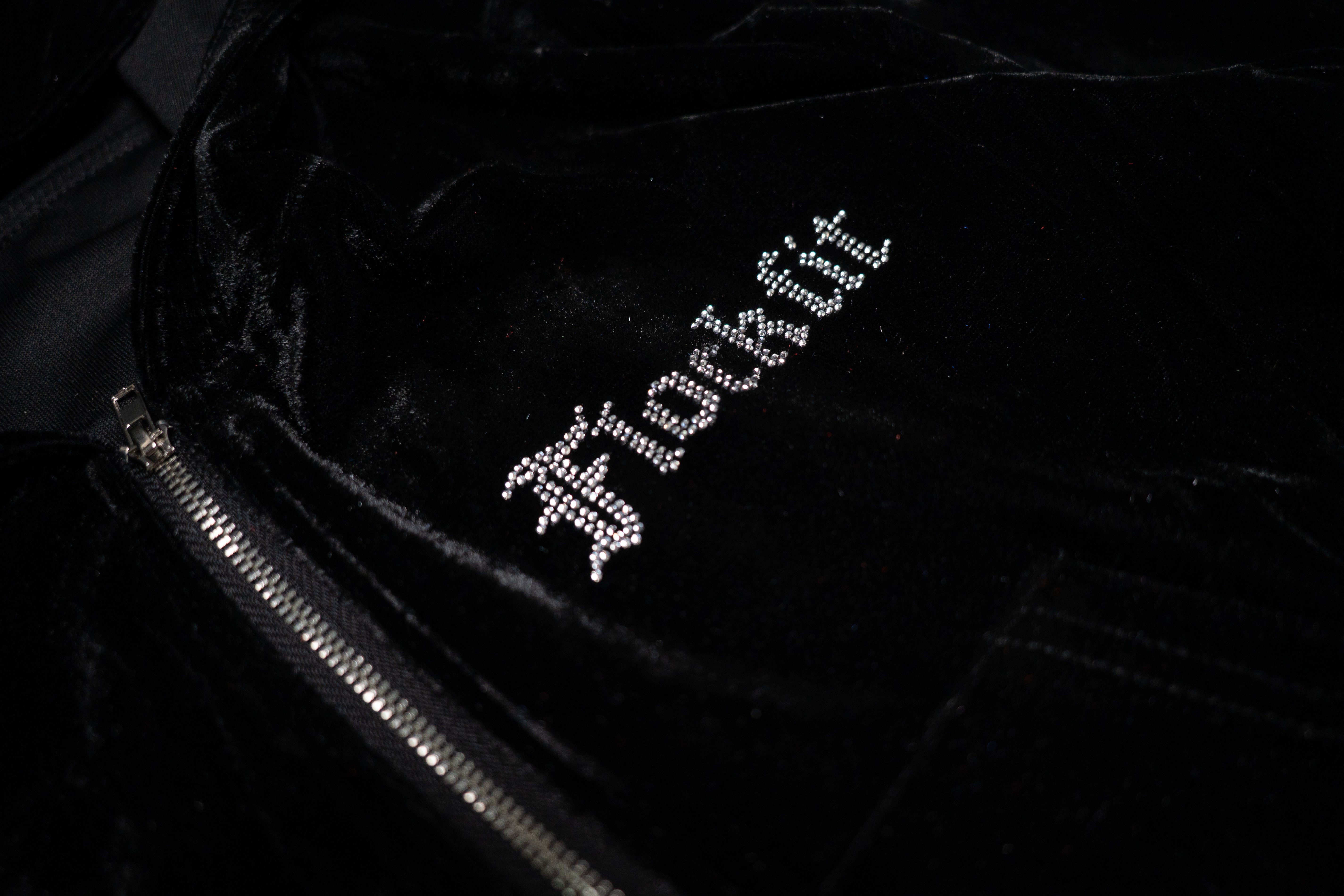 FF Velour Hoodie - Black