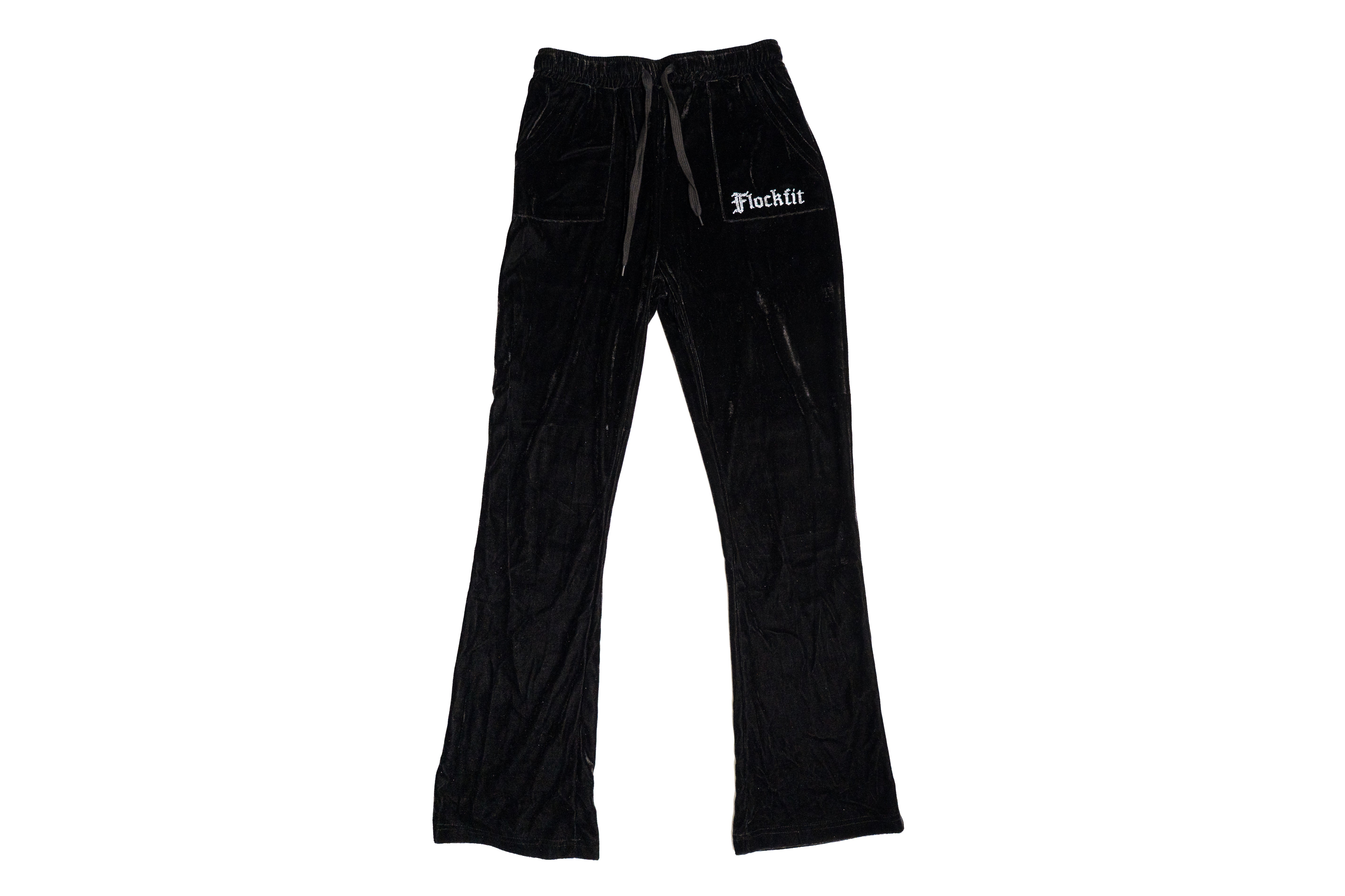 FF Velour Track Pants - Black