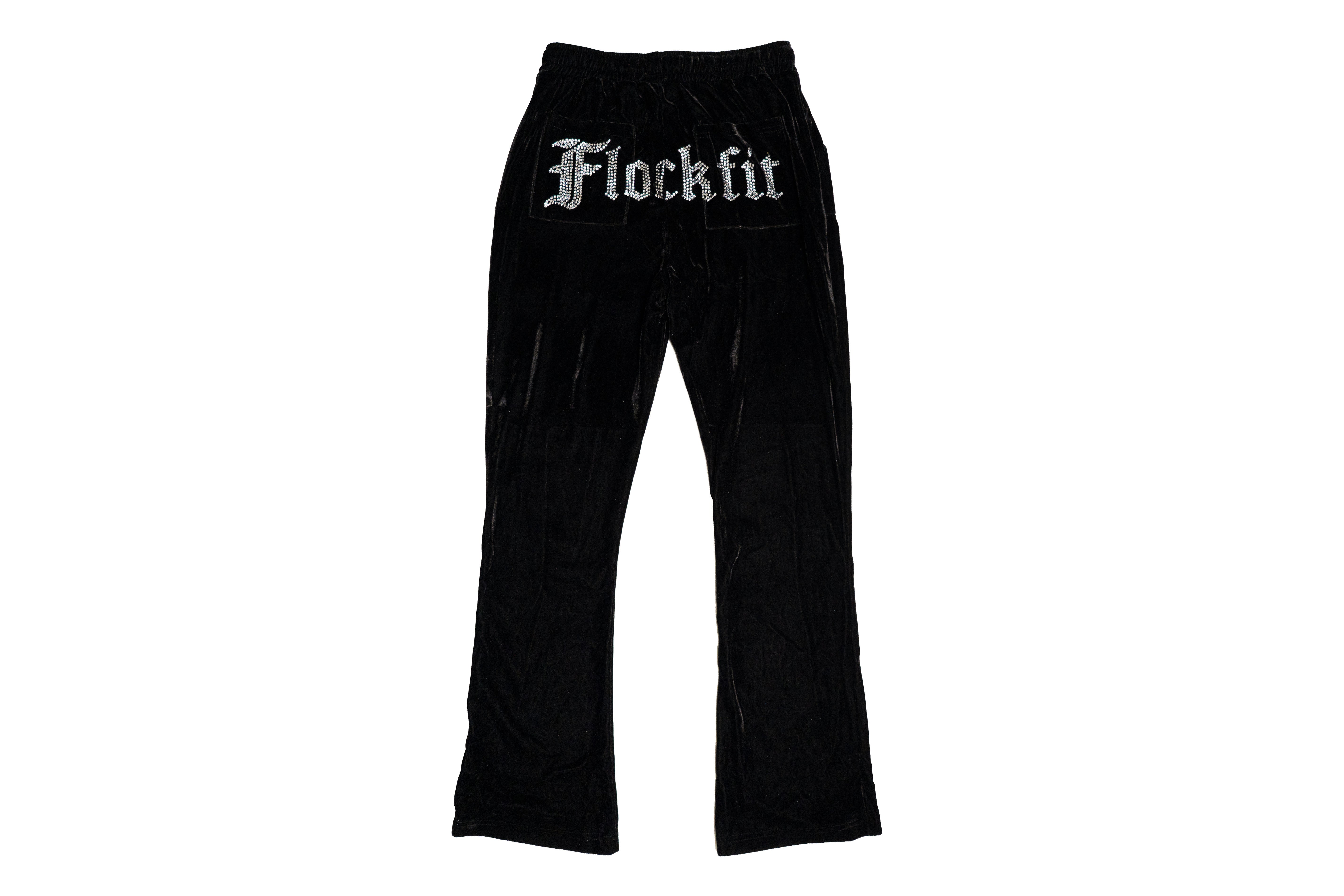 FF Velour Track Pants - Black