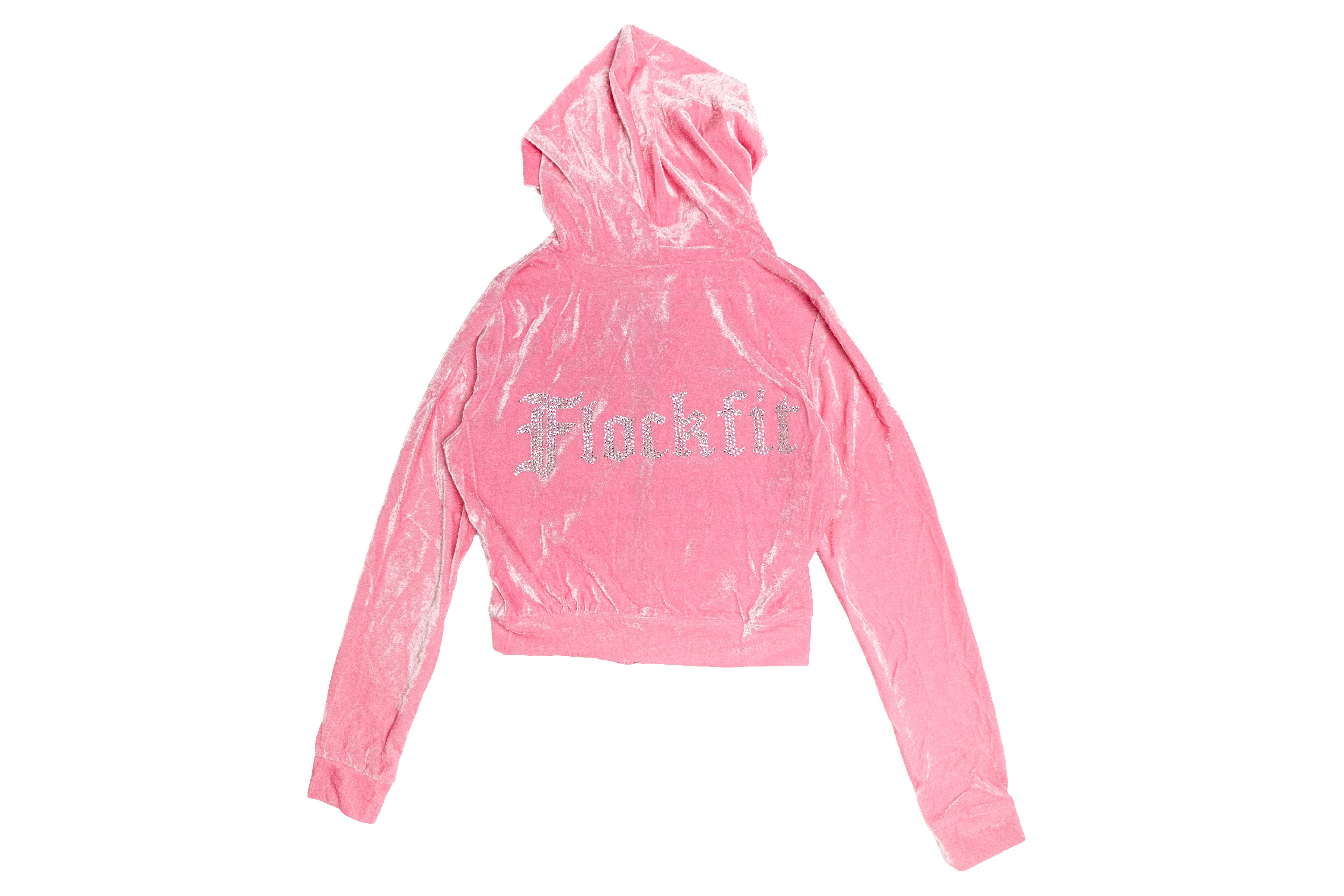 FF Velour Hoodie - Pink