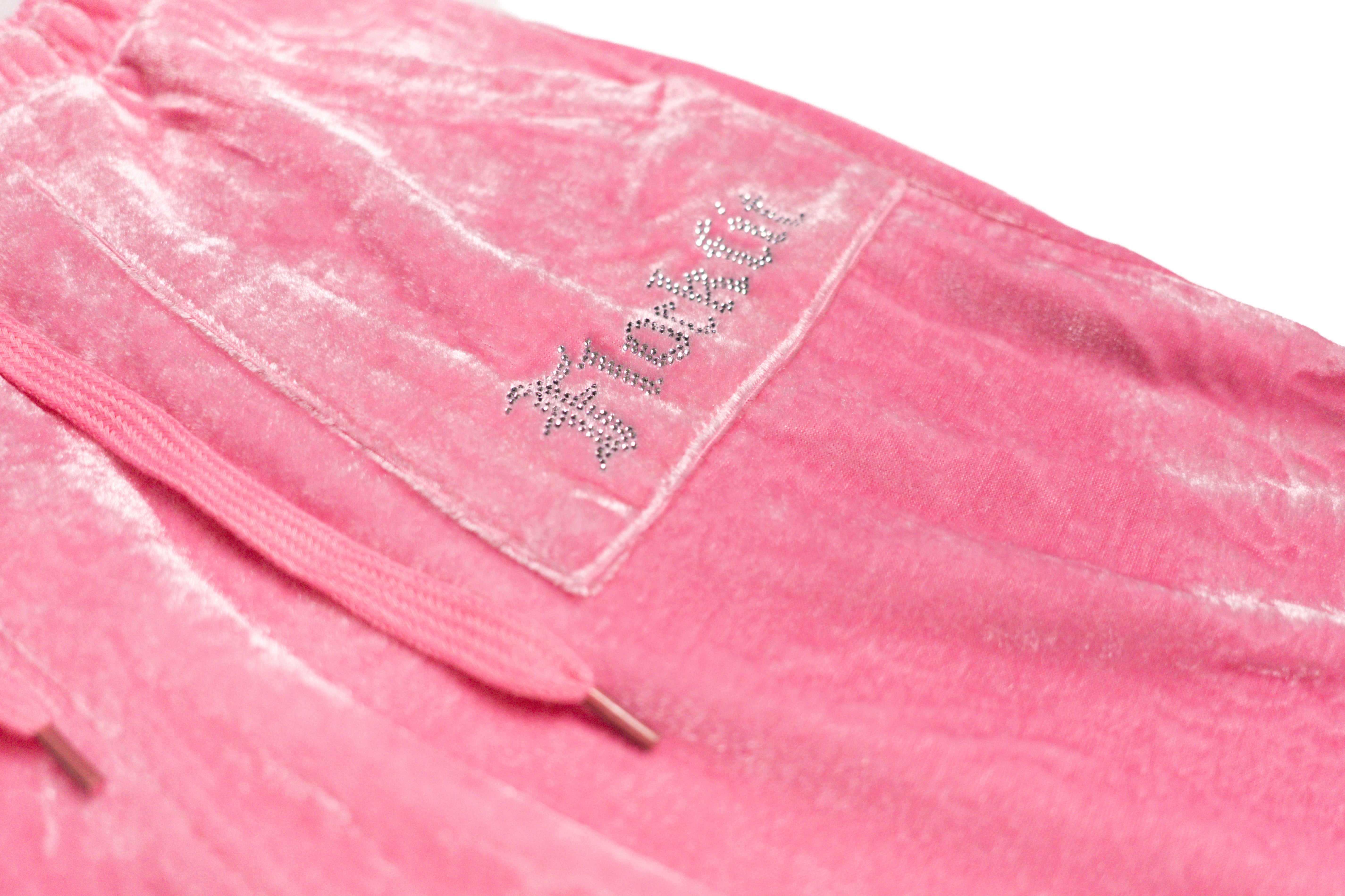 FF Velour Track Pants - Pink
