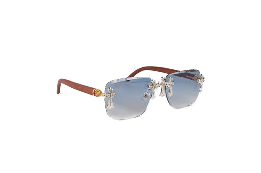 FF Iced Out Sunglasses - Blue