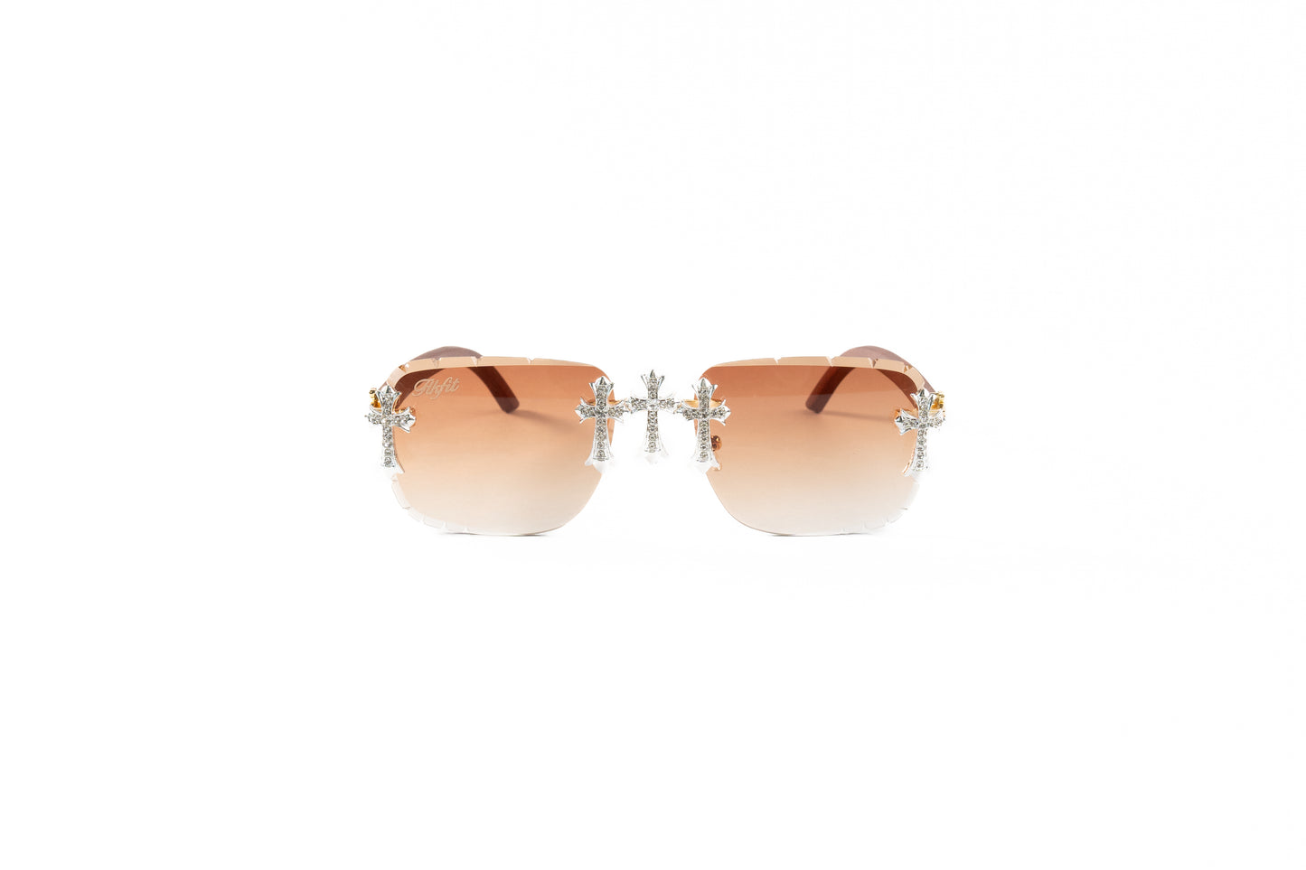 FF Iced Out Sunglasses - Brown