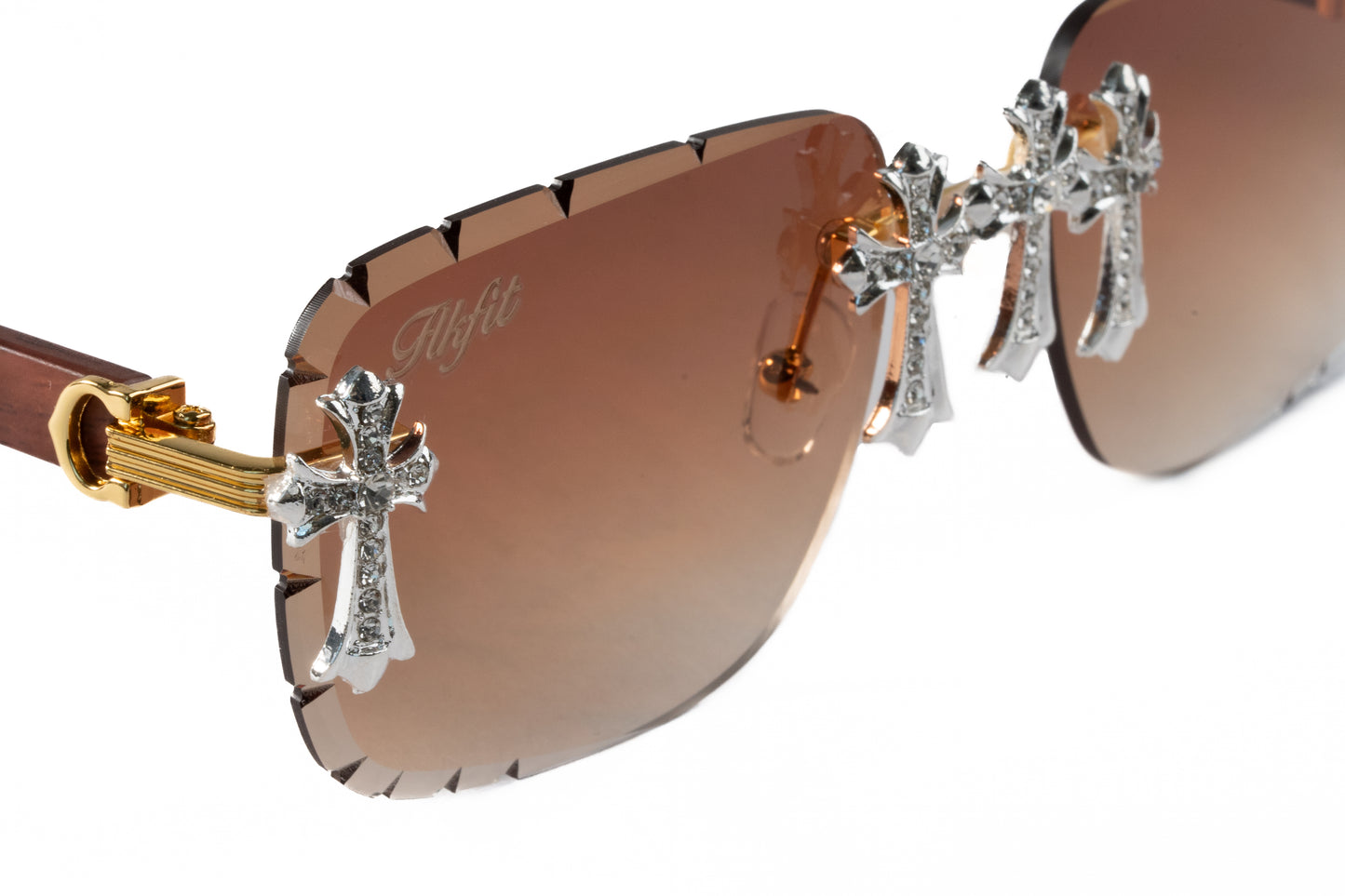 FF Iced Out Sunglasses - Brown