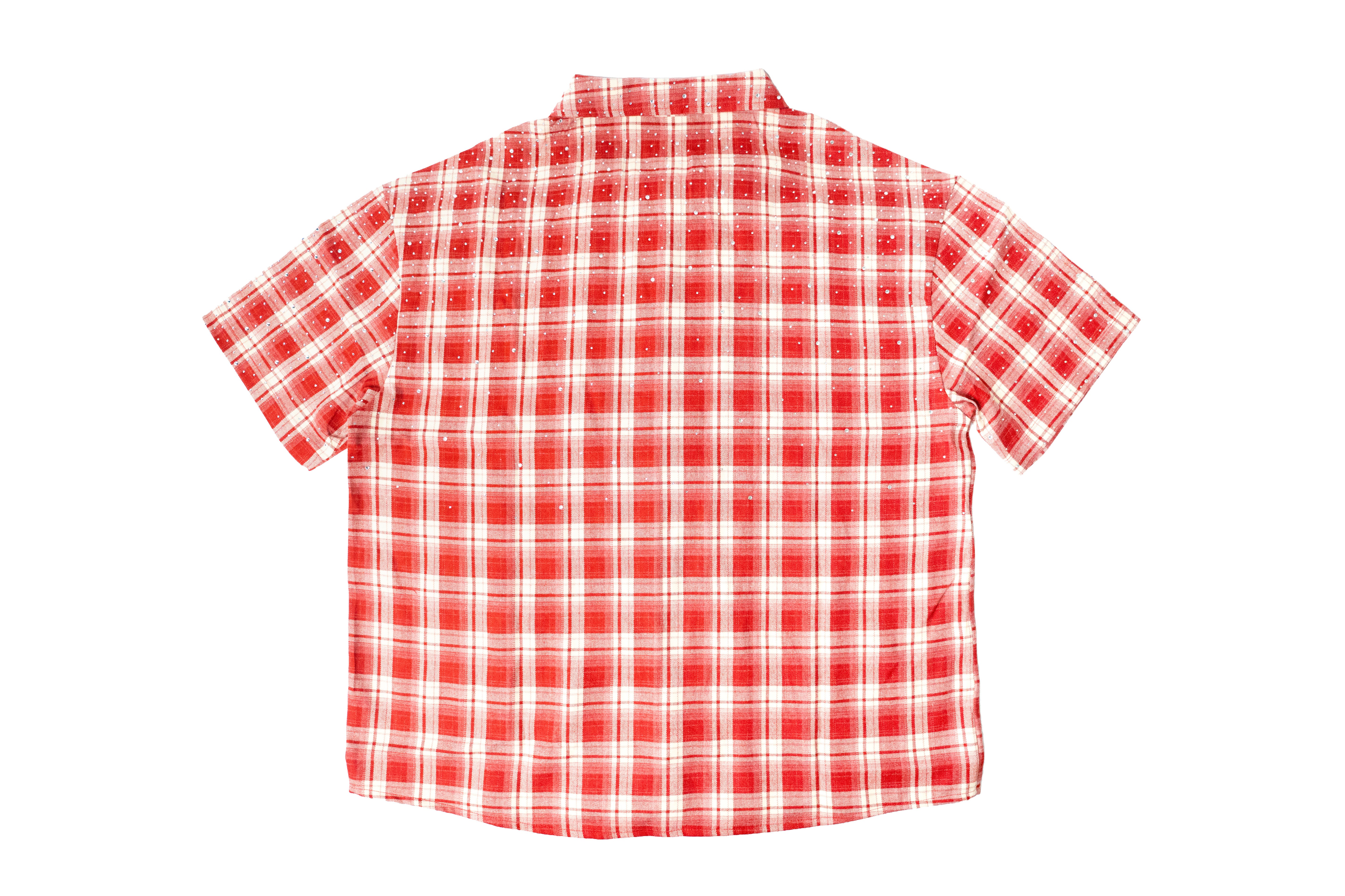 FF Rhinestone Flannel - Red