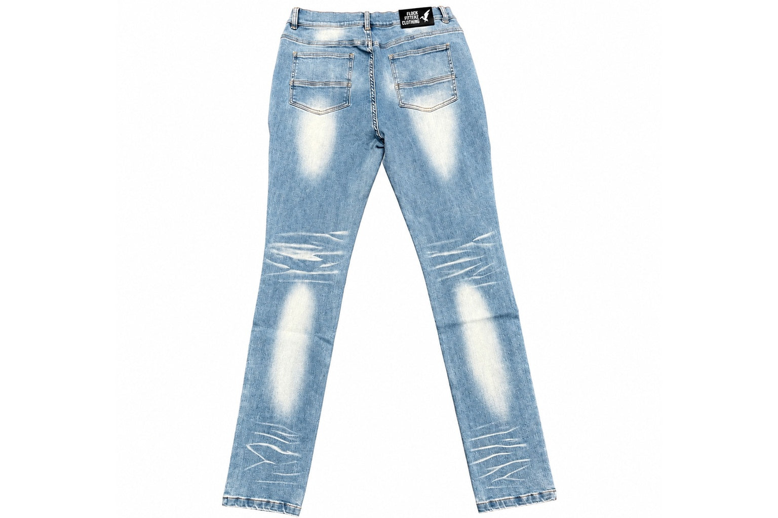 FF Distressed Denim Jeans - Blue