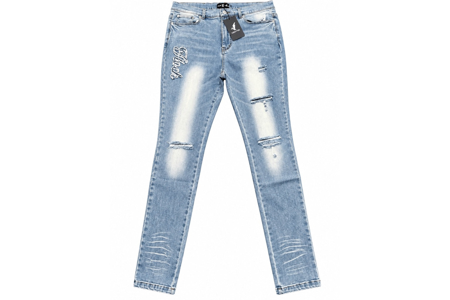FF Distressed Denim Jeans - Blue