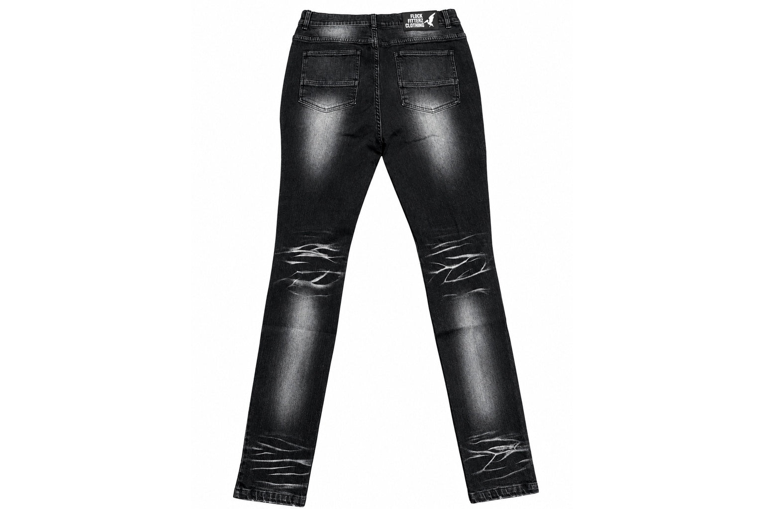 FF Distressed Denim Jeans - Black