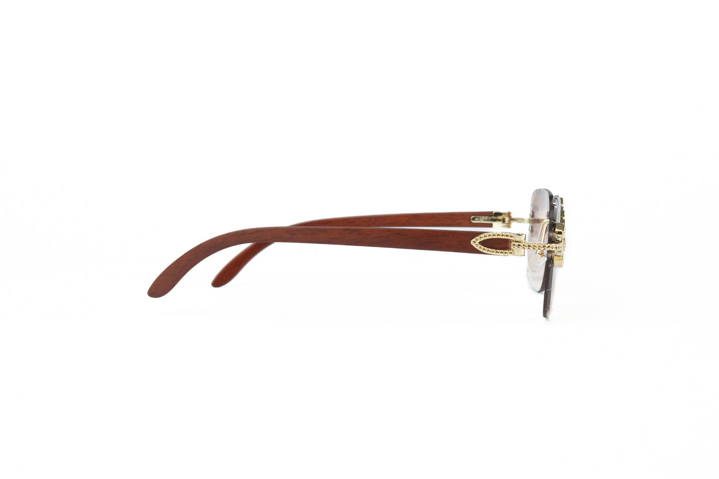 FF Gold Cross Sunglasses - Brown