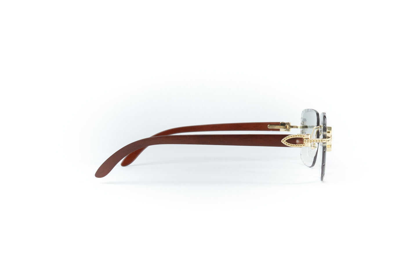 FF Gold Cross Sunglasses - Green