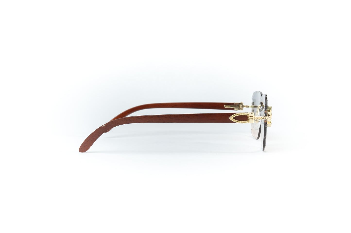 FF Gold Cross Sunglasses - Green/Brown