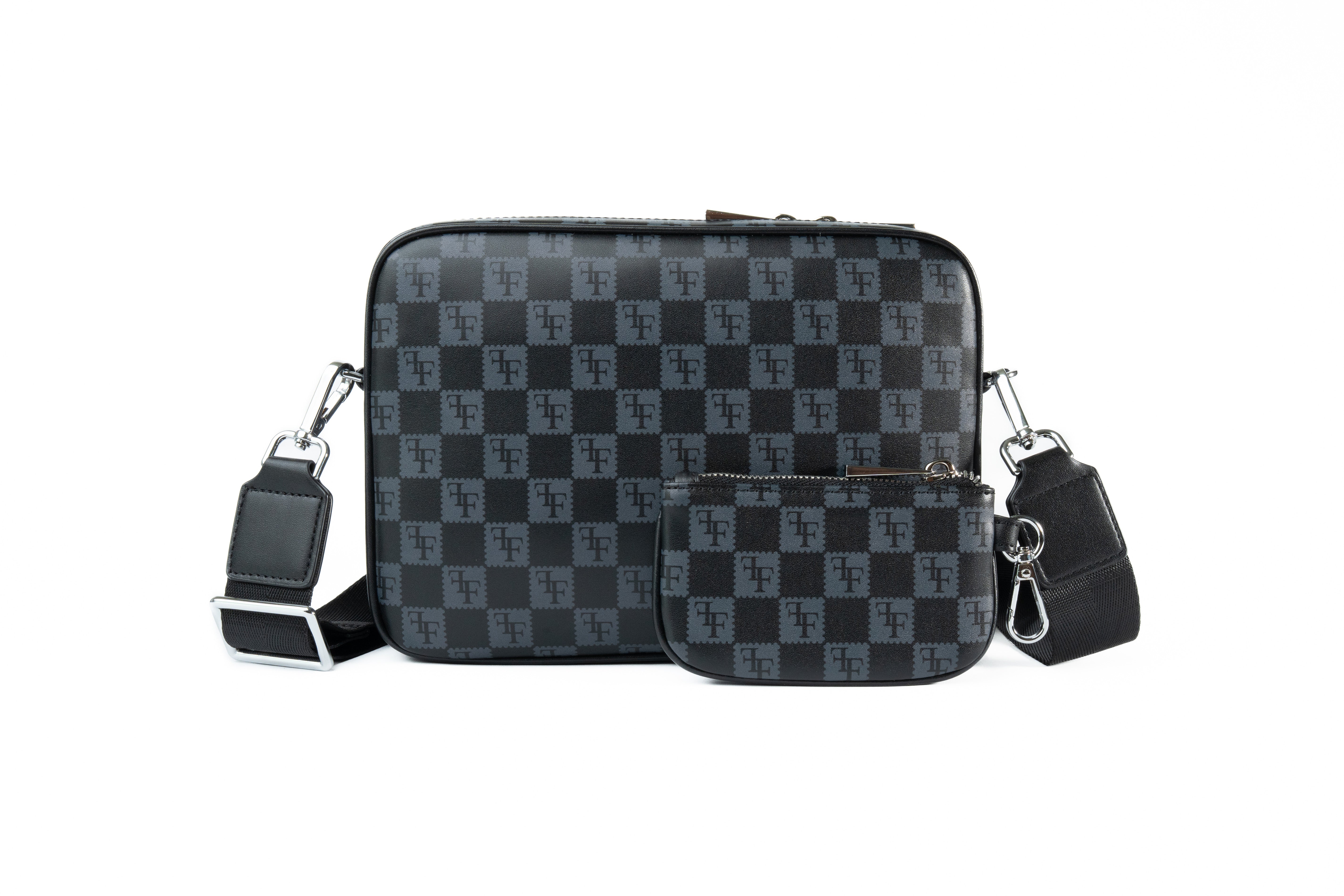 FF PU Leather Crossbody Bag