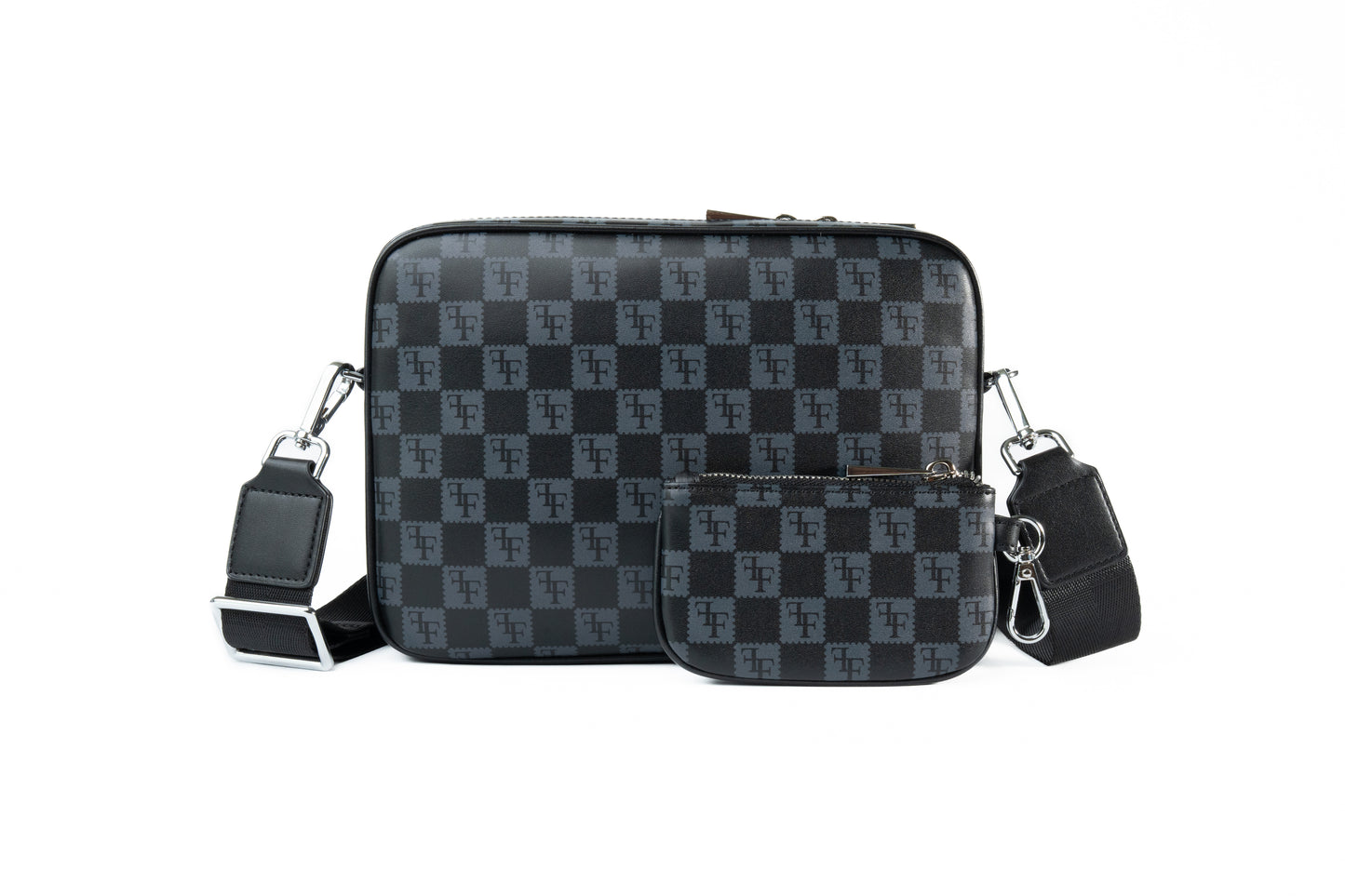 FF PU Leather Crossbody Bag