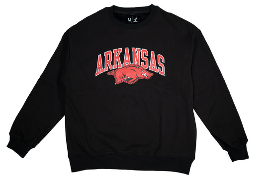 "Arkansas Razorback" Sweat Shirt - Black